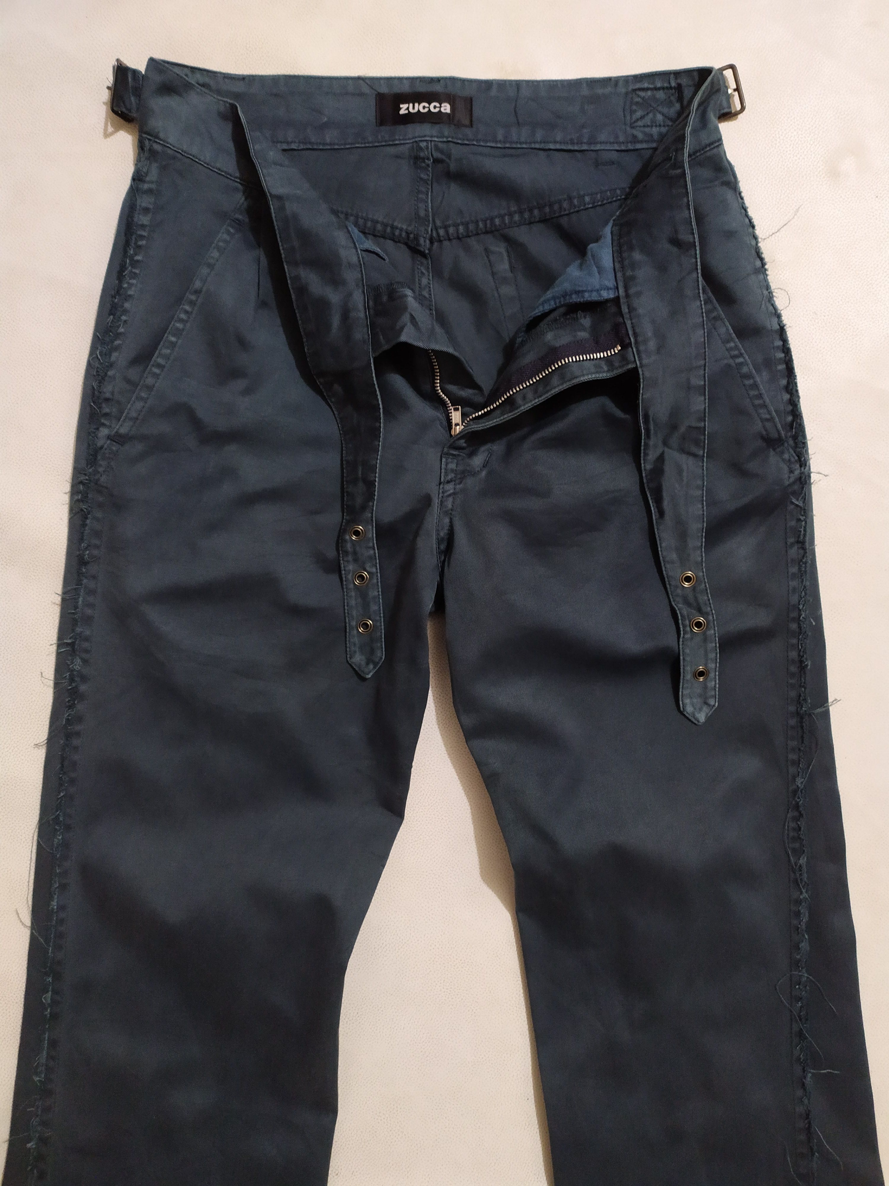 Issey Miyake × Japanese Brand 🔥Zucca Miyake Pants Nice Design frayed Side Size US 28 / EU 44 - 2 Thumbnail