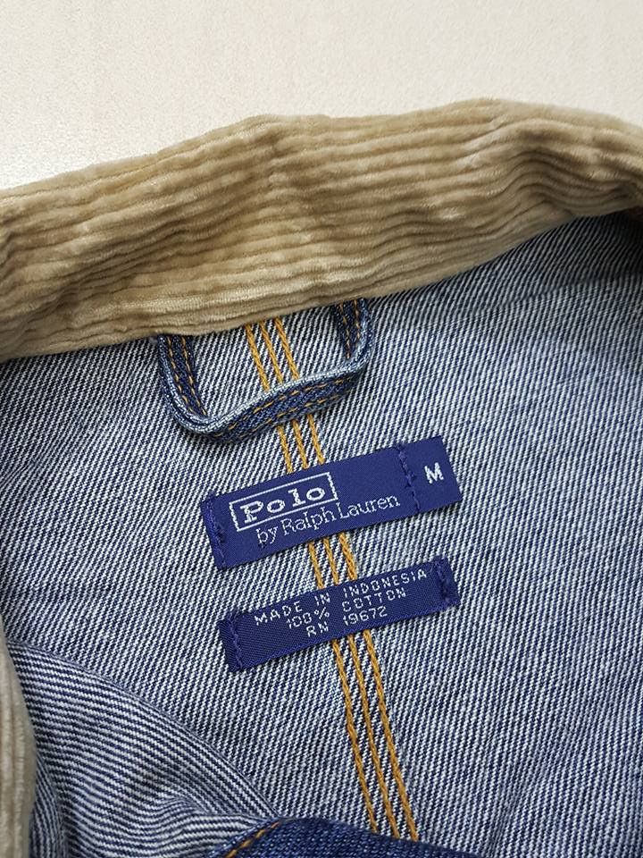 Polo Ralph Lauren Polo Ralph Lauren Corduroy Collar Denim Jeans Size US M / EU 48-50 / 2 - 6 Thumbnail