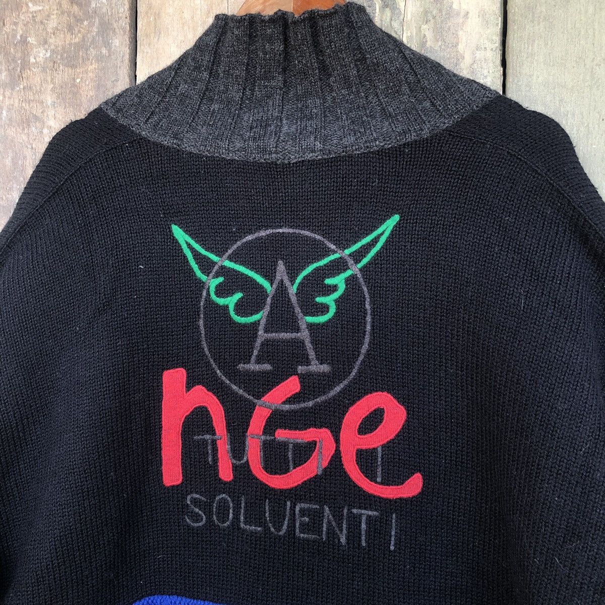 Jean Charles De Castelbajac Vintage Castelbajac Embroidery Oversize Cardigan Size US L / EU 52-54 / 3 - 11 Thumbnail
