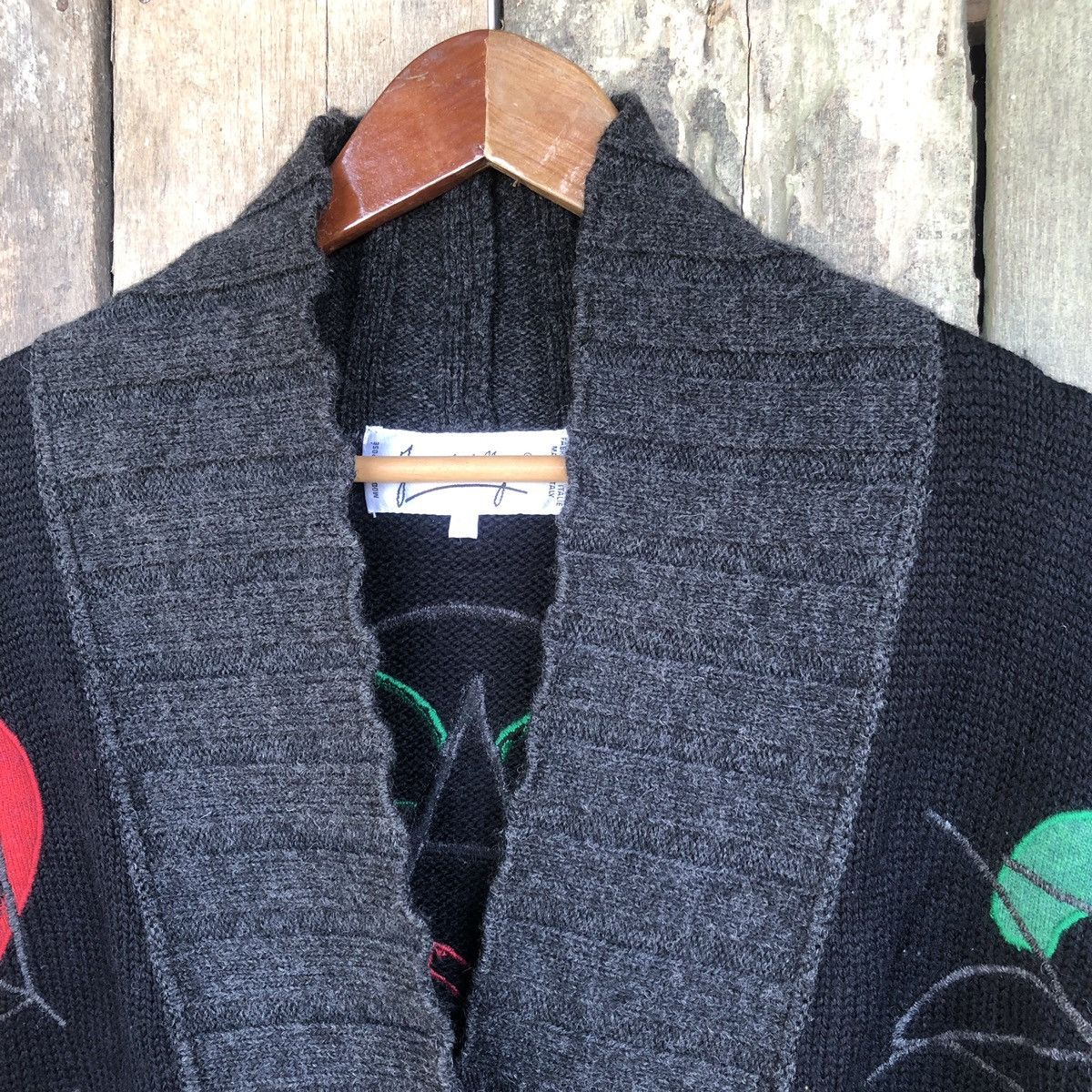 Jean Charles De Castelbajac Vintage Castelbajac Embroidery Oversize Cardigan Size US L / EU 52-54 / 3 - 8 Thumbnail
