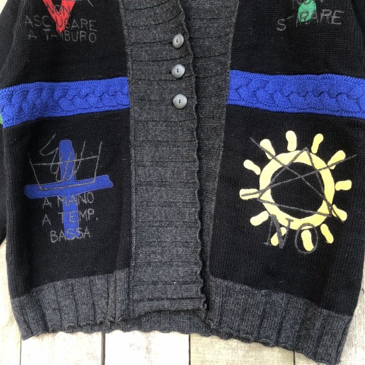 Jean Charles De Castelbajac Vintage Castelbajac Embroidery Oversize Cardigan Size US L / EU 52-54 / 3 - 3 Thumbnail