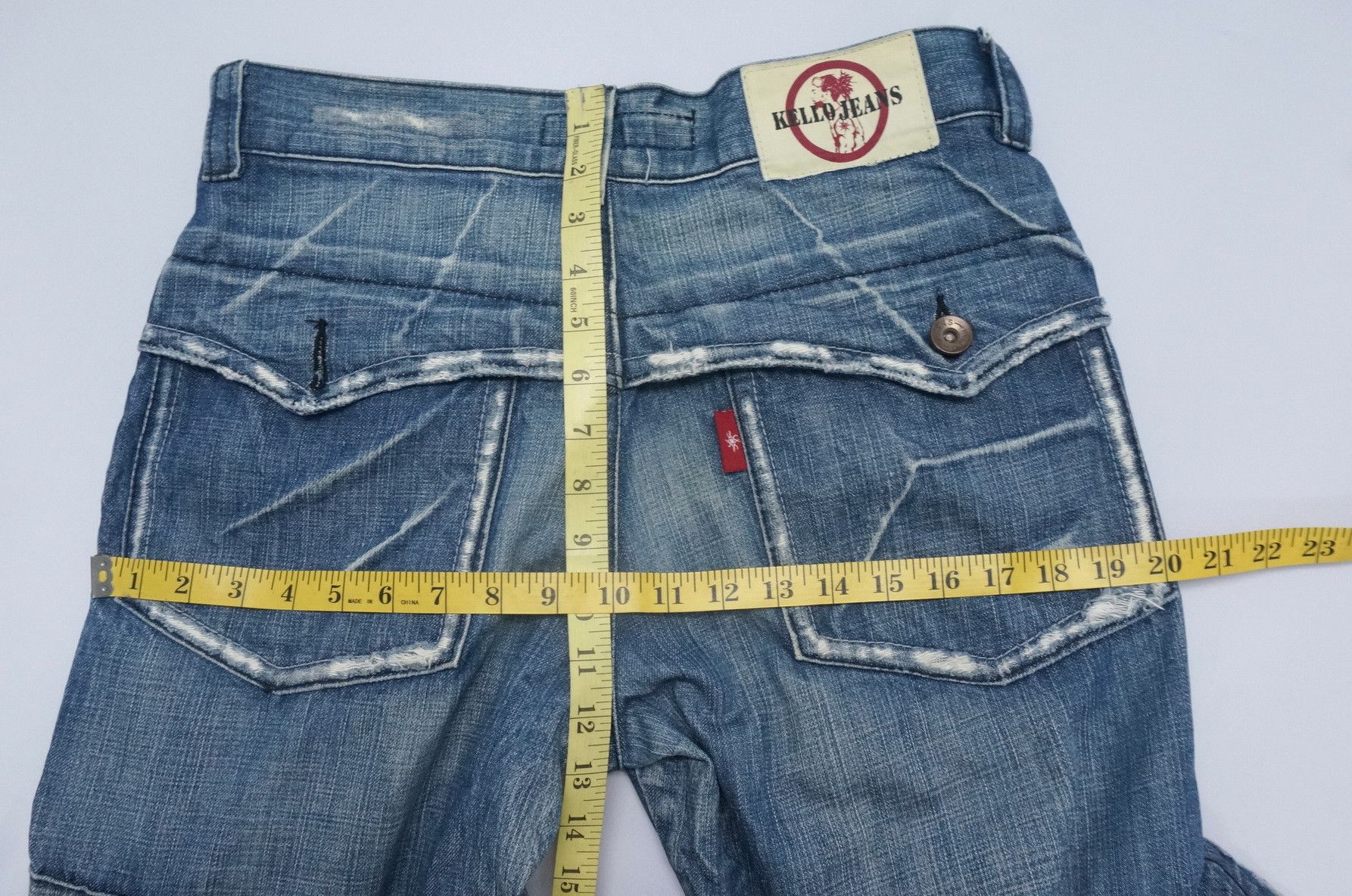 Japanese Brand Vintage Japanese Brand Wide Leg Cargo Jeans Size US 31 - 19 Thumbnail