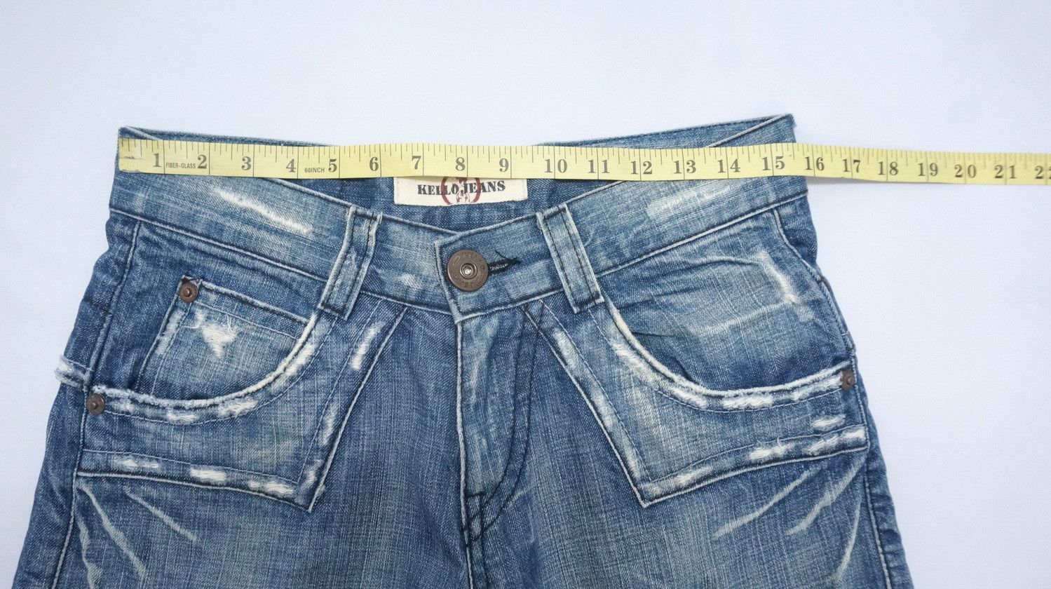 Japanese Brand Vintage Japanese Brand Wide Leg Cargo Jeans Size US 31 - 15 Thumbnail