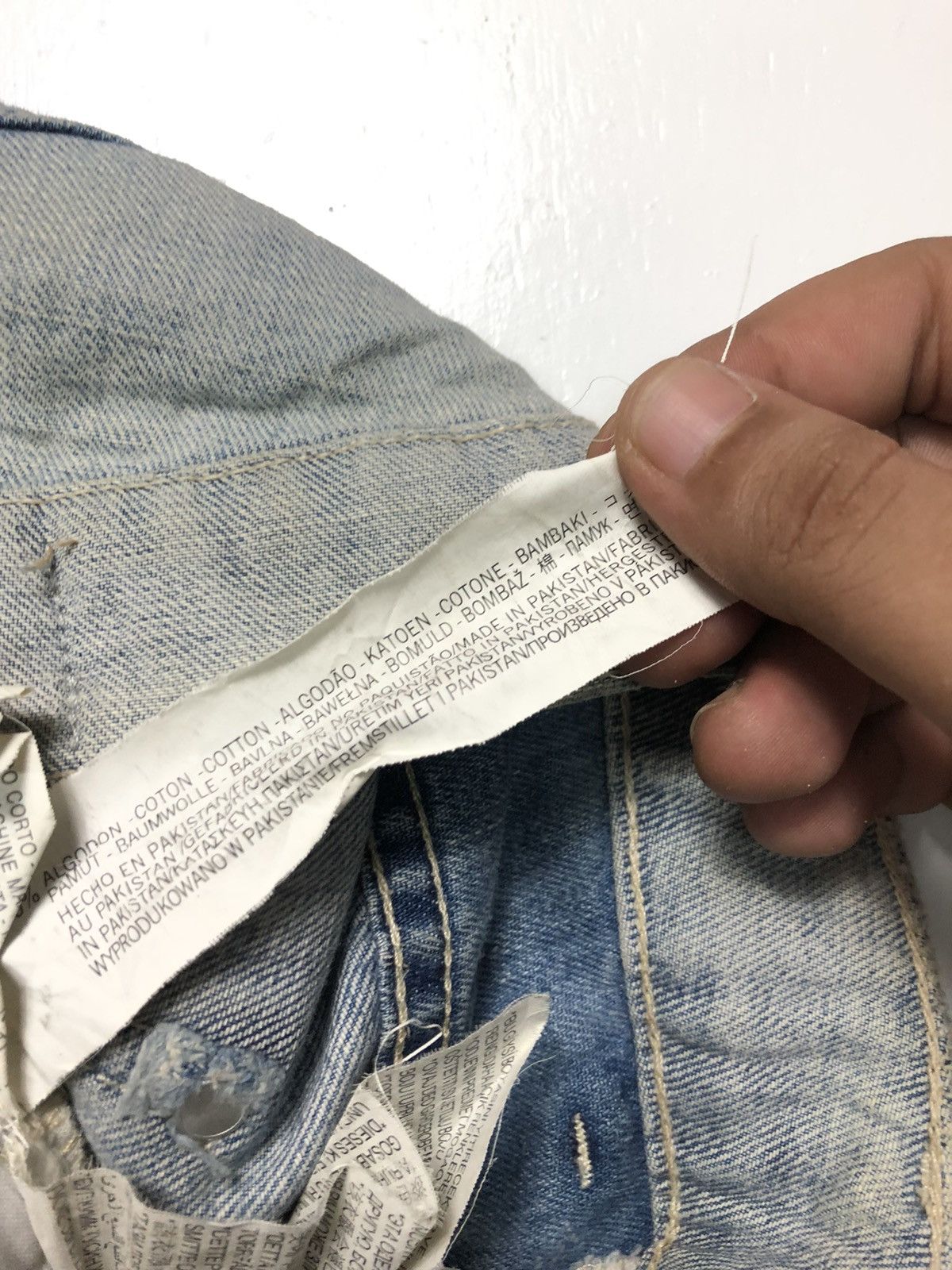 Vintage × Zara VINTAGE ZARA BASIC DEPT DISTRESSED BLUE WASH DENIM Size US 35 - 7 Thumbnail