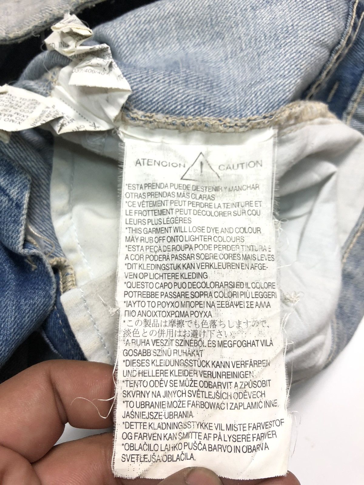 Vintage × Zara VINTAGE ZARA BASIC DEPT DISTRESSED BLUE WASH DENIM Size US 35 - 6 Thumbnail