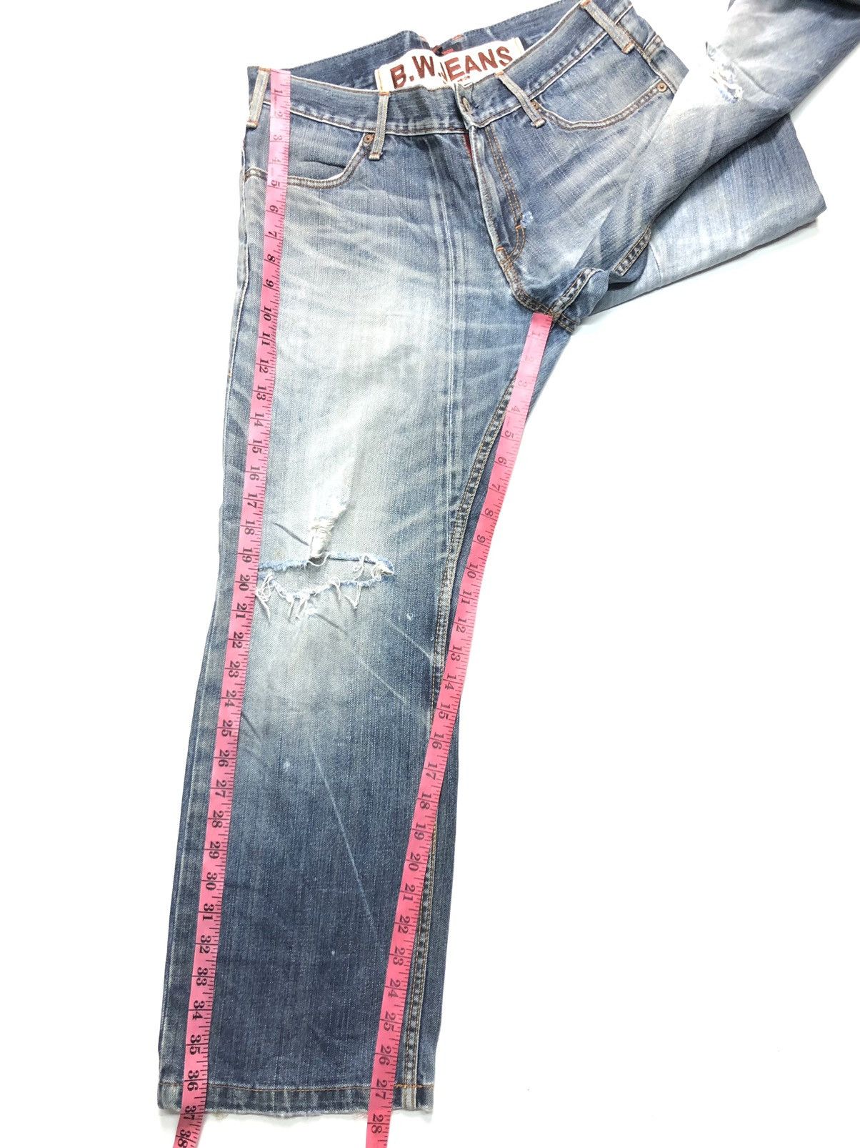 Japanese Brand B.W BLUE WAY DISTRESSED DENIM JAPAN 🇯🇵 Size US 32 / EU 48 - 14 Thumbnail