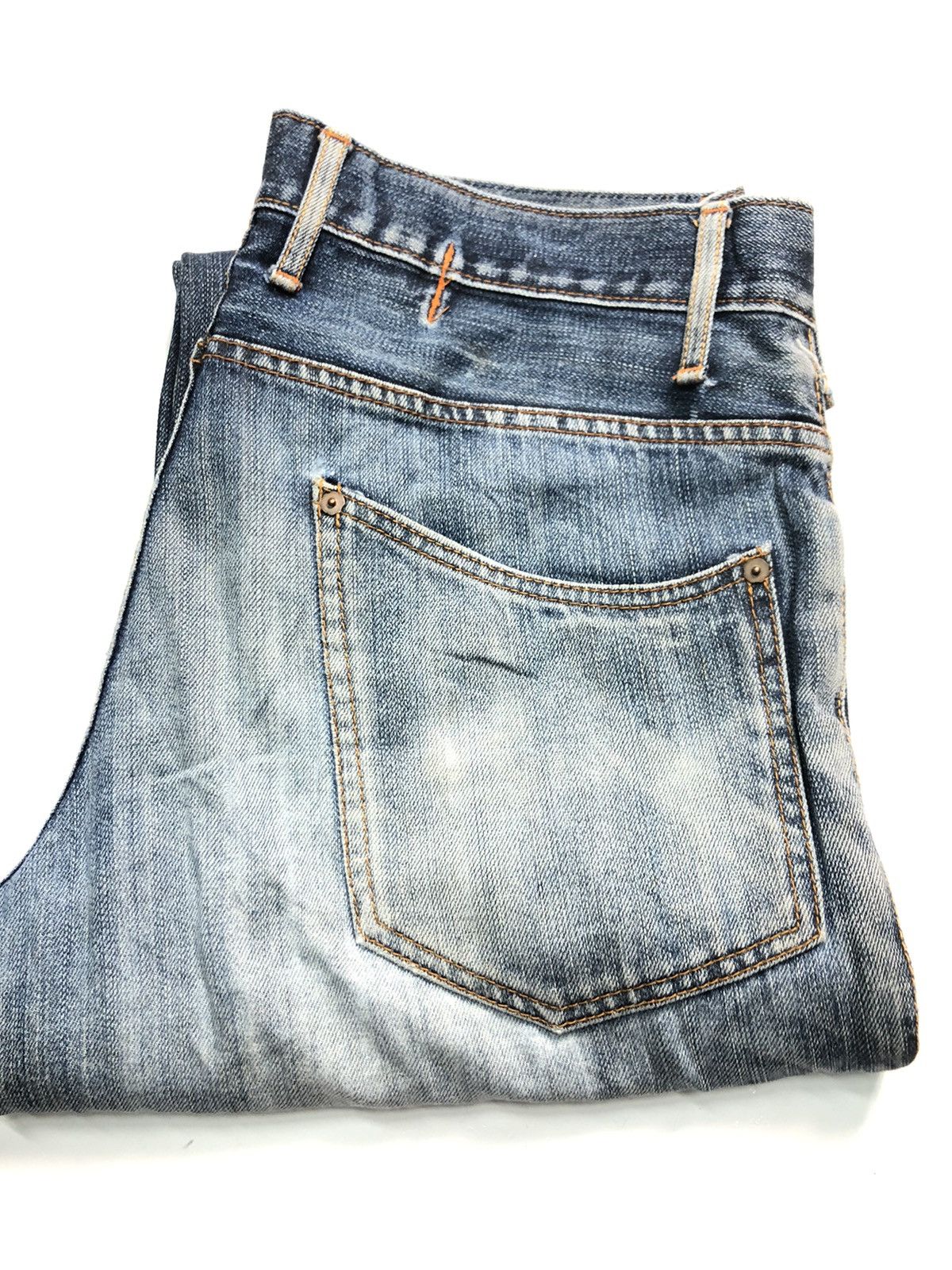Japanese Brand B.W BLUE WAY DISTRESSED DENIM JAPAN 🇯🇵 Size US 32 / EU 48 - 16 Thumbnail