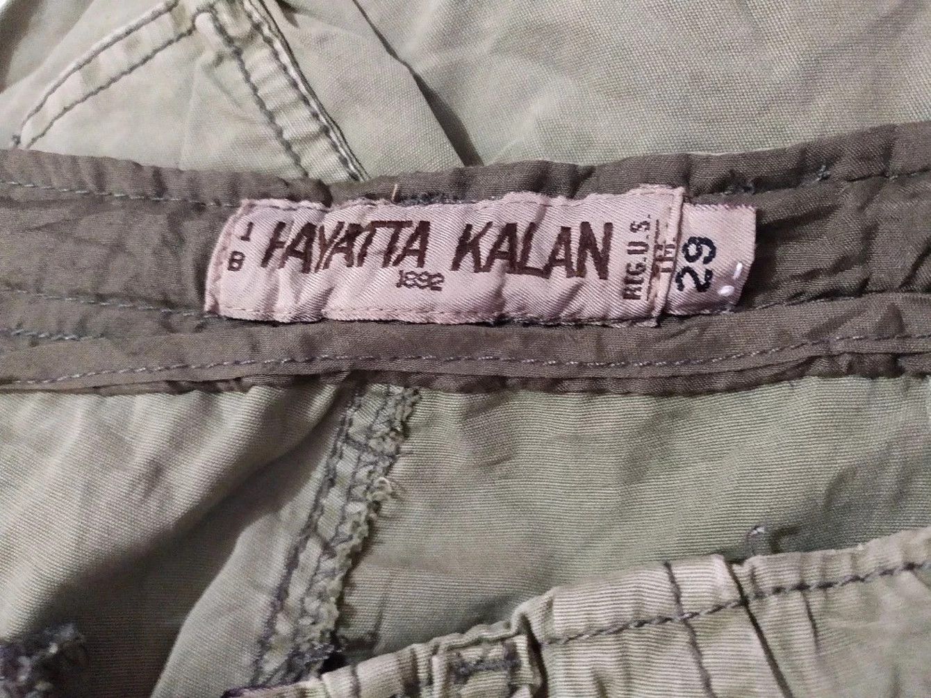 Japanese Brand 🔥Rare Hayata Kalan Multipocket Tactical Cargo Pants Size US 29 - 15 Thumbnail