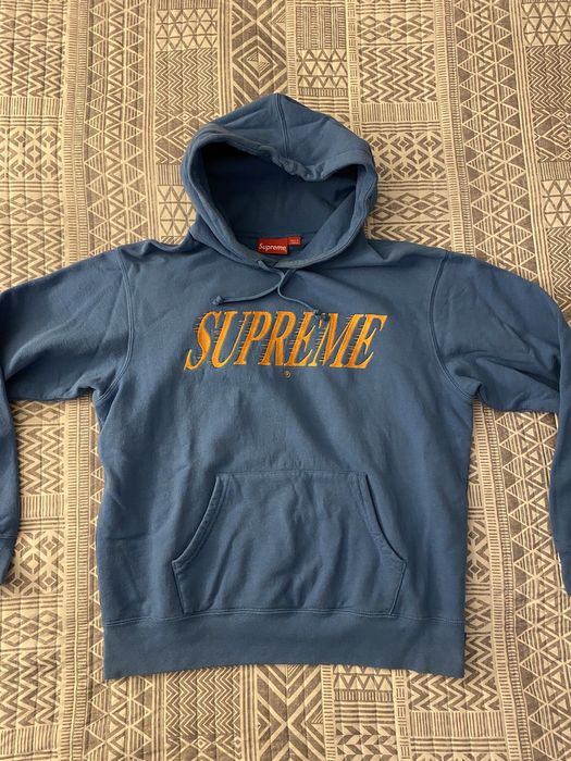 Supreme Supreme crossover hooded sweatshirt pale royal medium