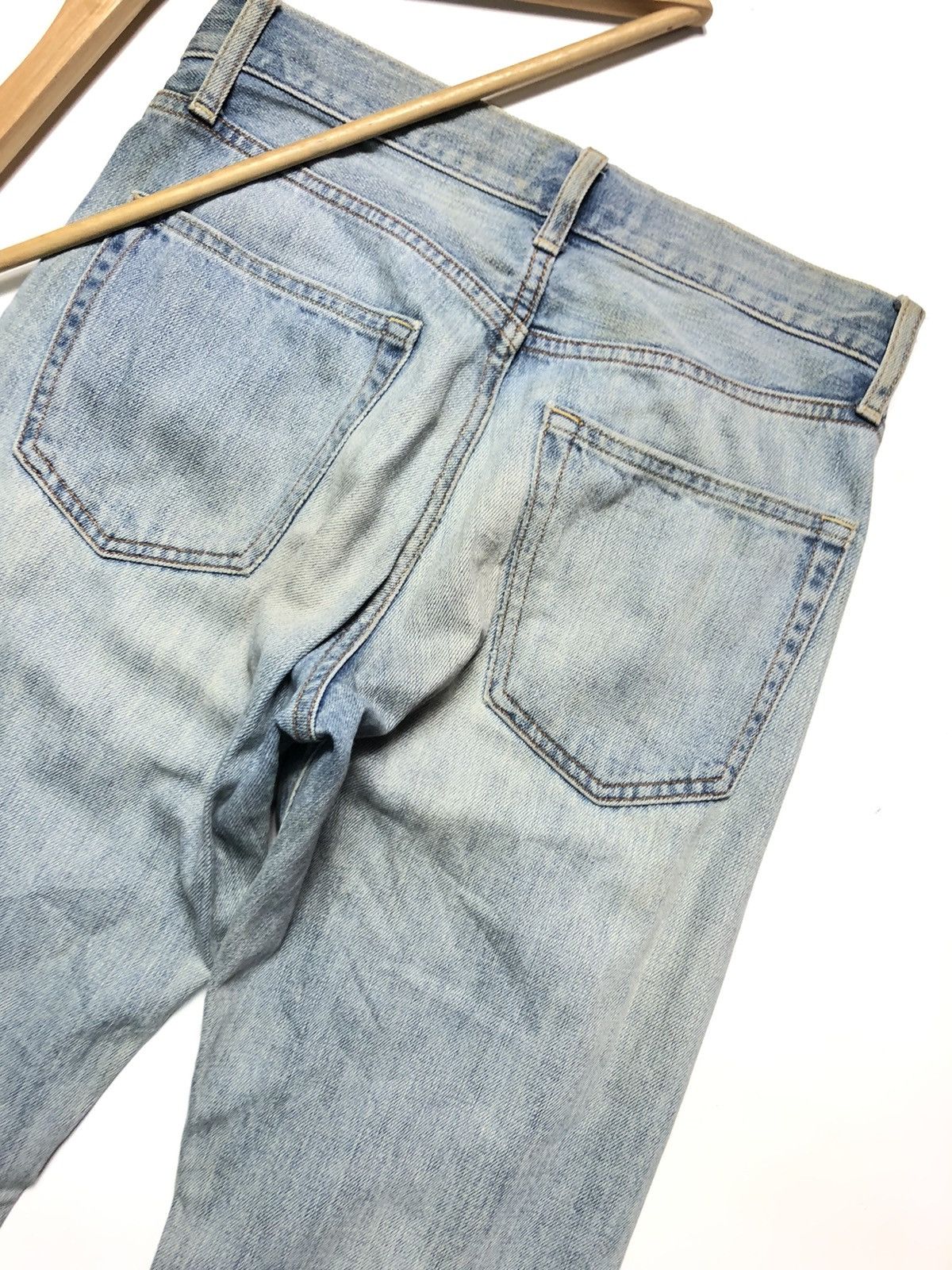 Uniqlo × Vintage VINTAGE UNIQLO SELVEDGE REGULAR STRAIGHT BLUE WASH DENIM Size US 28 / EU 44 - 10 Thumbnail