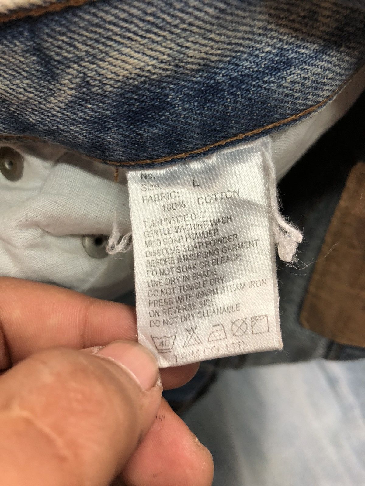 Japanese Brand RETRO GIRL DISTRESSED DENIM JAPAN 🇯🇵 Size US 32 / EU 48 - 6 Thumbnail