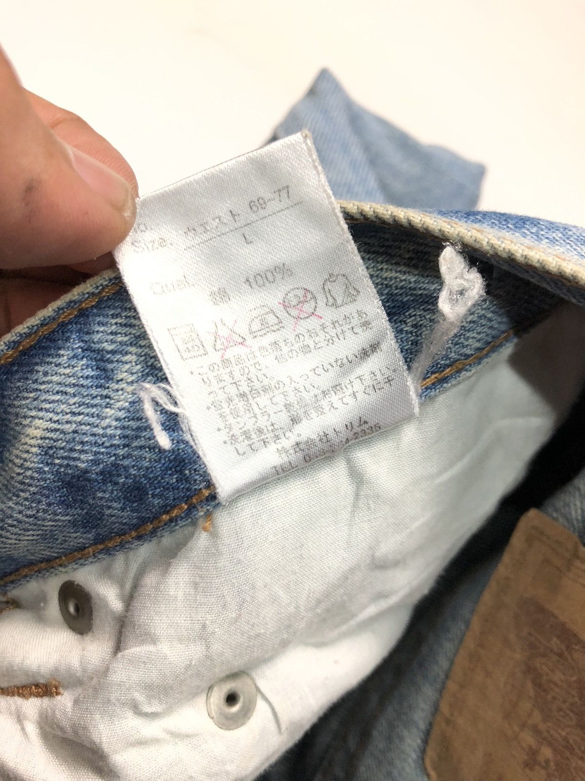 Japanese Brand RETRO GIRL DISTRESSED DENIM JAPAN 🇯🇵 Size US 32 / EU 48 - 7 Thumbnail