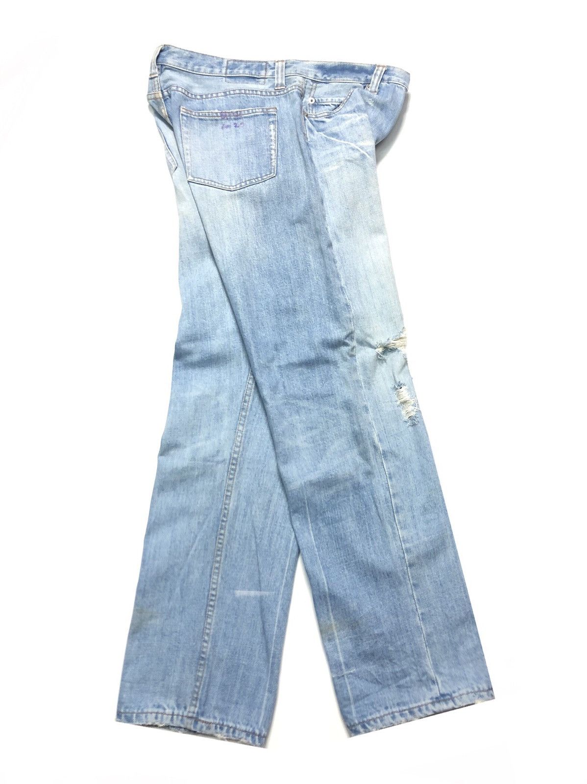 Japanese Brand RETRO GIRL DISTRESSED DENIM JAPAN 🇯🇵 Size US 32 / EU 48 - 11 Thumbnail
