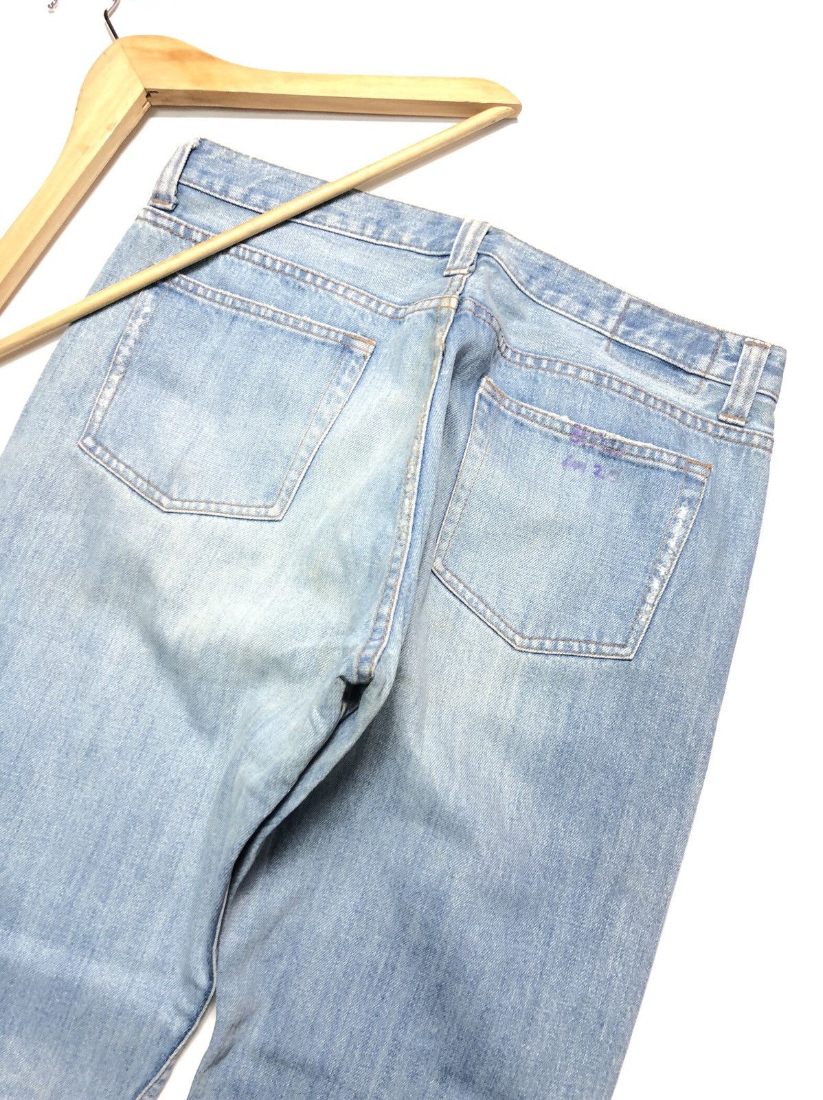 Japanese Brand RETRO GIRL DISTRESSED DENIM JAPAN 🇯🇵 Size US 32 / EU 48 - 9 Thumbnail