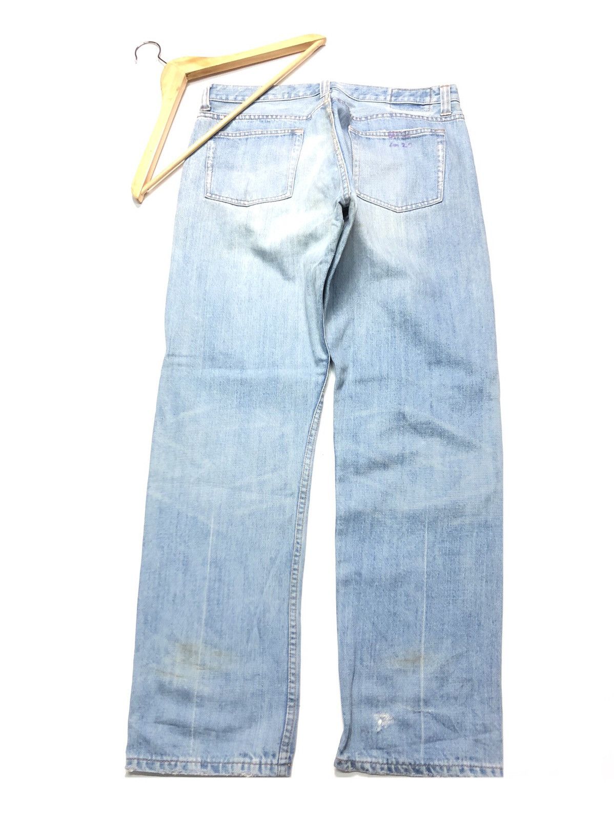 Japanese Brand RETRO GIRL DISTRESSED DENIM JAPAN 🇯🇵 Size US 32 / EU 48 - 8 Thumbnail
