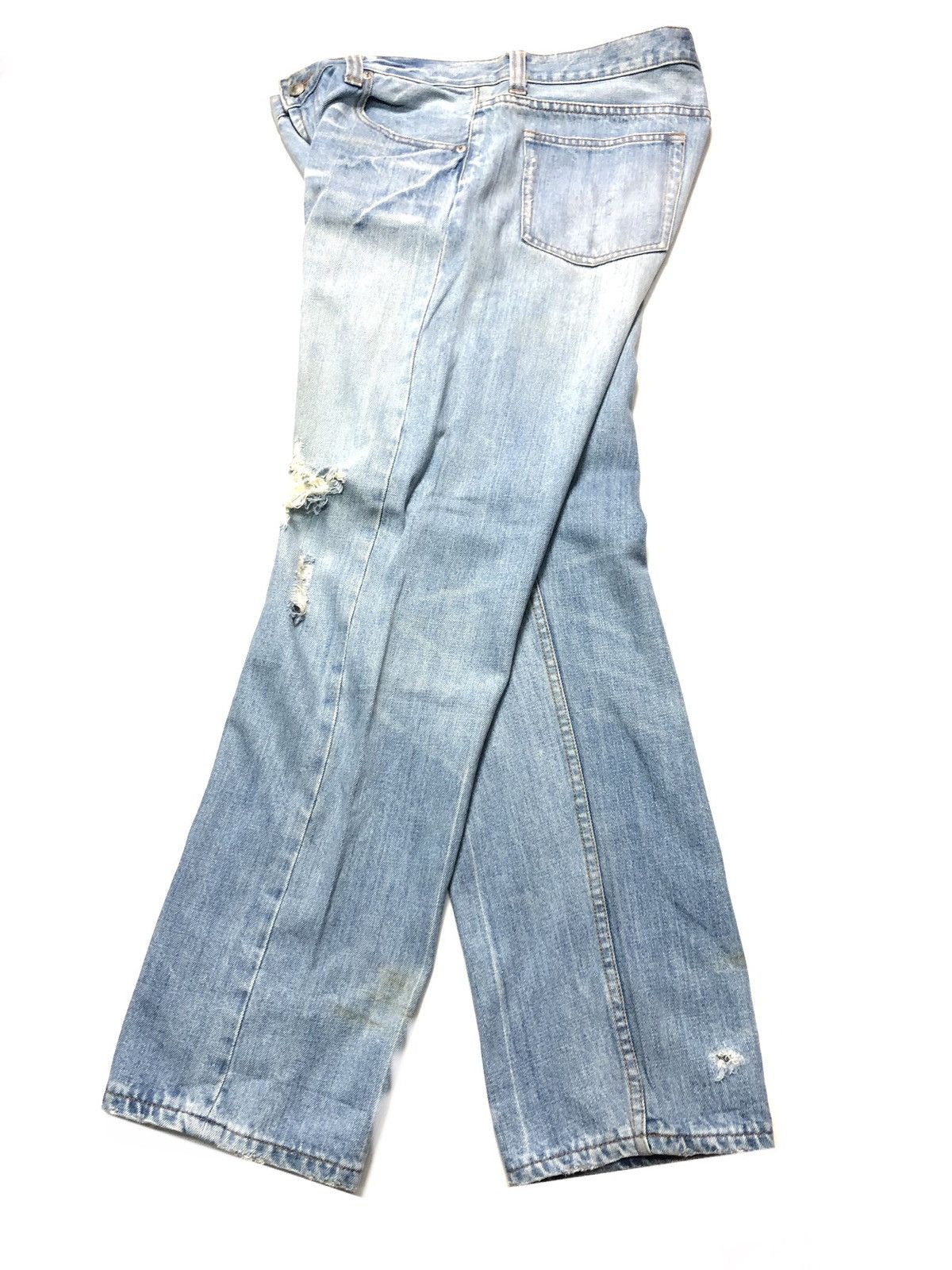 Japanese Brand RETRO GIRL DISTRESSED DENIM JAPAN 🇯🇵 Size US 32 / EU 48 - 10 Thumbnail