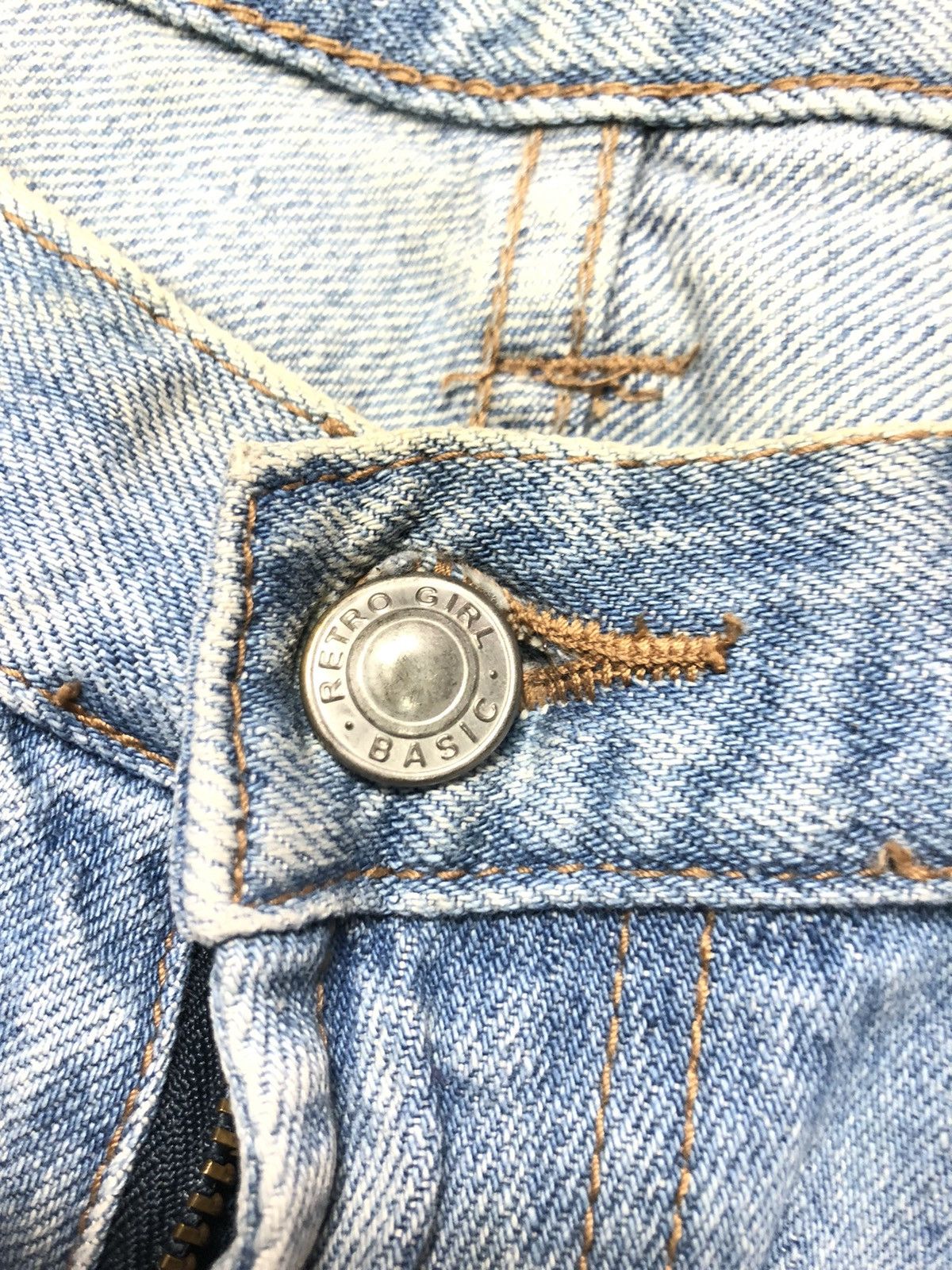 Japanese Brand RETRO GIRL DISTRESSED DENIM JAPAN 🇯🇵 Size US 32 / EU 48 - 3 Thumbnail