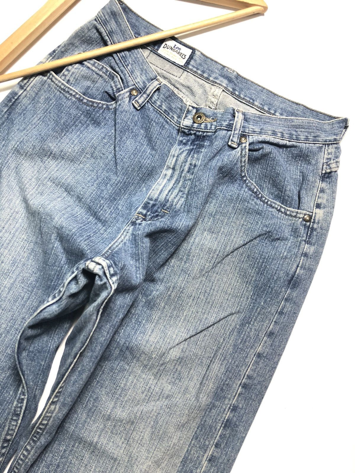 Lee × Vintage VINTAGE LEE DUNGAREES CANT BUST EM BLUE WASH DENIM Size US 31 - 3 Thumbnail