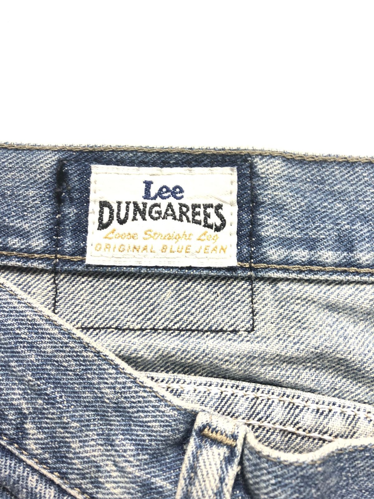 Lee × Vintage VINTAGE LEE DUNGAREES CANT BUST EM BLUE WASH DENIM Size US 31 - 6 Thumbnail