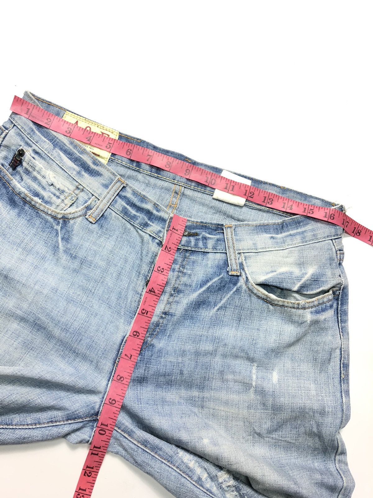Abercrombie & Fitch × Vintage VINTAGE A&F LIGHT BLUE WASH DISTRESSED DENIM Size US 32 / EU 48 - 14 Thumbnail