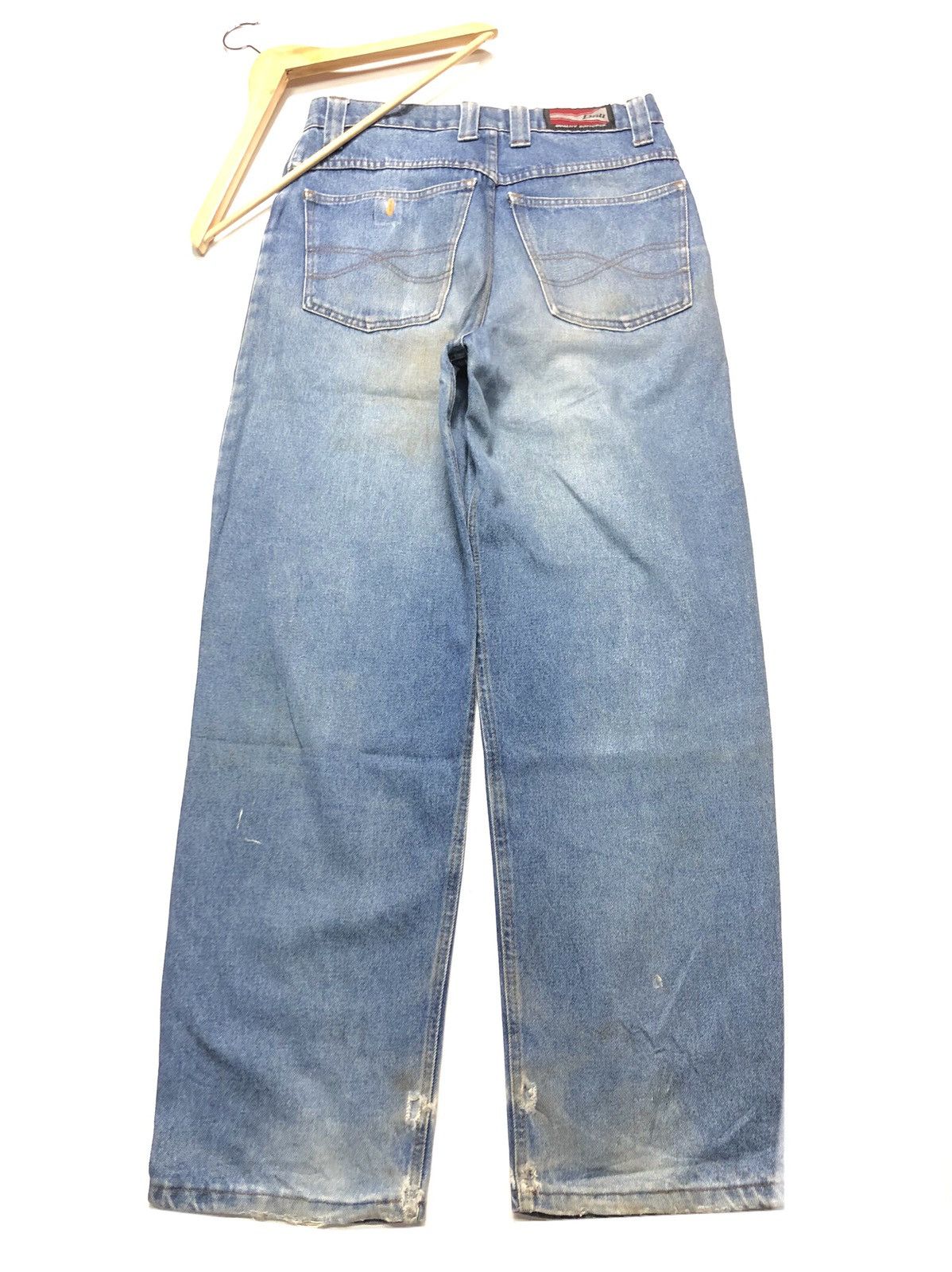 Vintage VINTAGE DRILL DISTRESSED BLUE WASH DENIM MADE IN USA 🇺🇸 Size US 31 - 2 Thumbnail