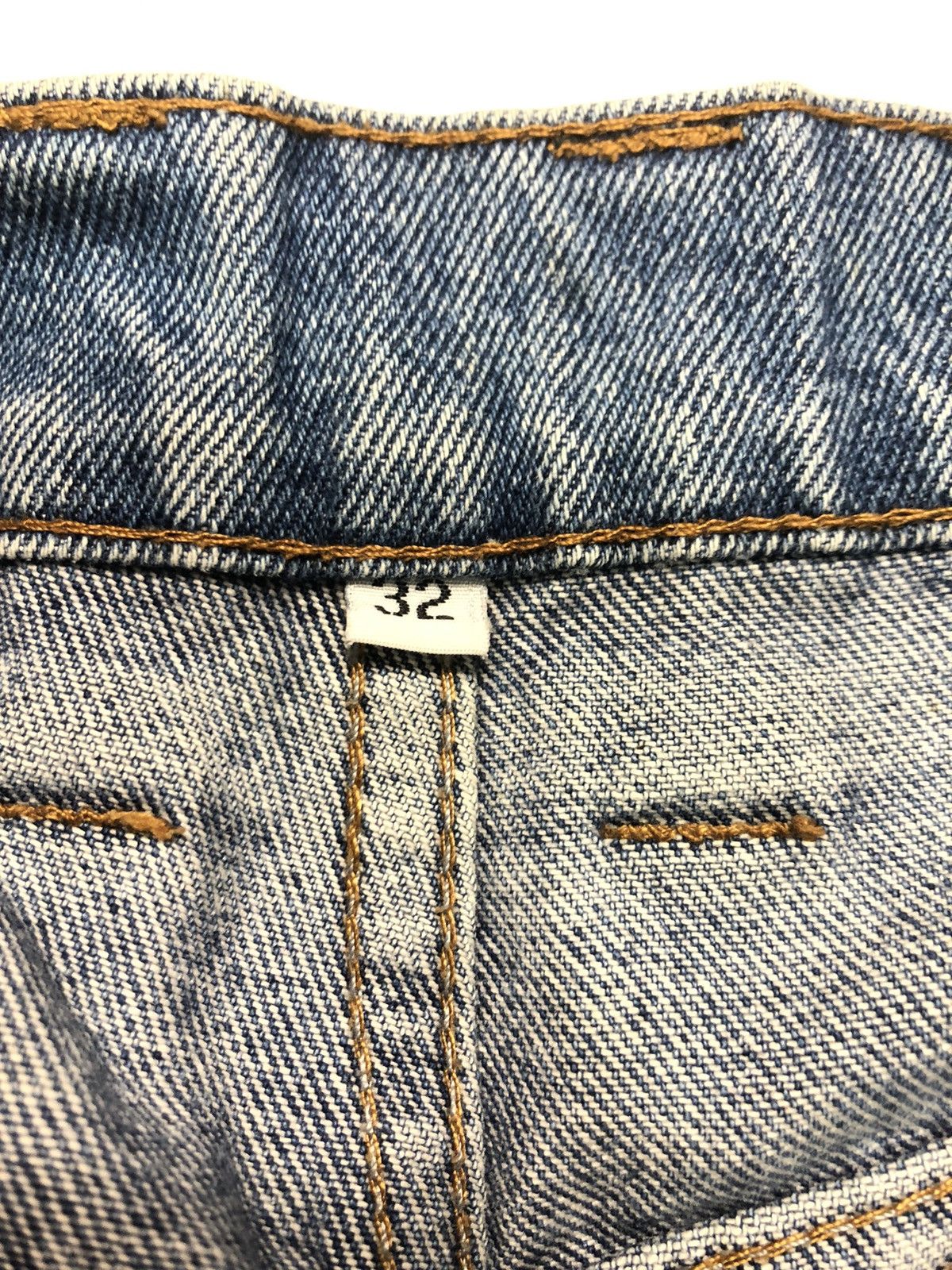 Vintage VINTAGE DRILL DISTRESSED BLUE WASH DENIM MADE IN USA 🇺🇸 Size US 31 - 9 Thumbnail