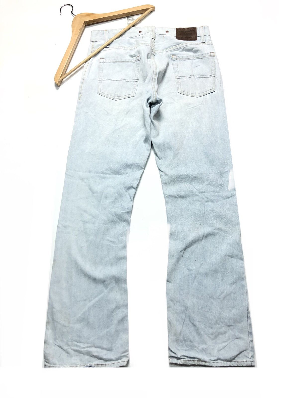 Levi's × Vintage VINTAGE 90s LEVIS LOW BOOT LIGHT BLUE WASH DISTRESSED DENIM Size US 30 / EU 46 - 8 Thumbnail