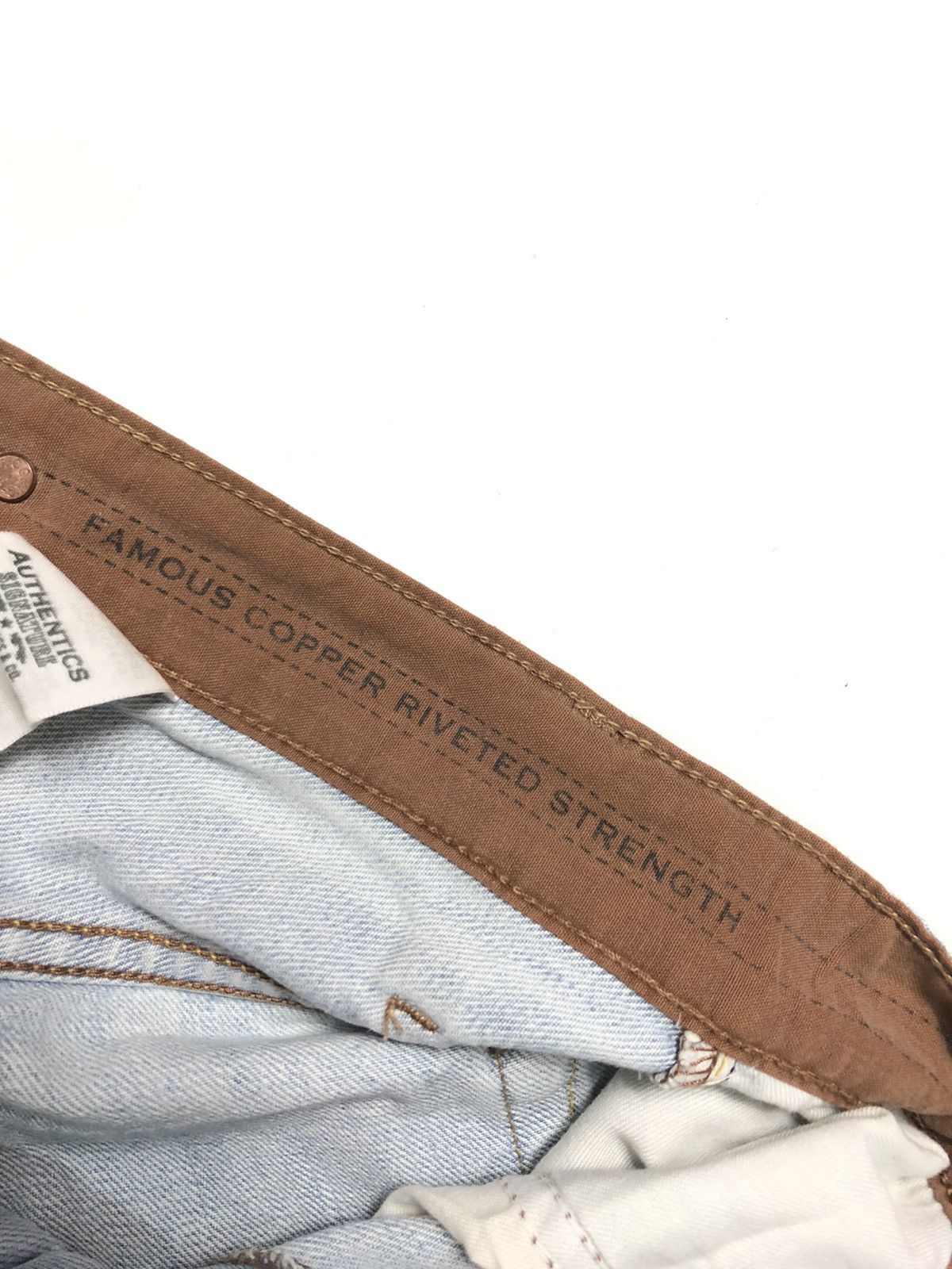 Levi's × Vintage VINTAGE 90s LEVIS LOW BOOT LIGHT BLUE WASH DISTRESSED DENIM Size US 30 / EU 46 - 5 Thumbnail