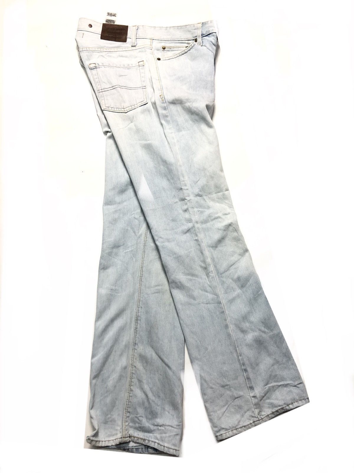 Levi's × Vintage VINTAGE 90s LEVIS LOW BOOT LIGHT BLUE WASH DISTRESSED DENIM Size US 30 / EU 46 - 12 Thumbnail