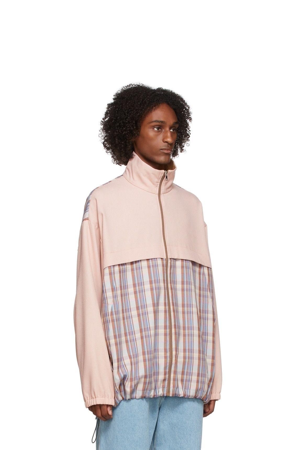 Acne Studios Acne Oversized Olenco Track Jacket - Blossom Pink & Lilac Size US XXL / EU 58 / 5 - 5 Thumbnail