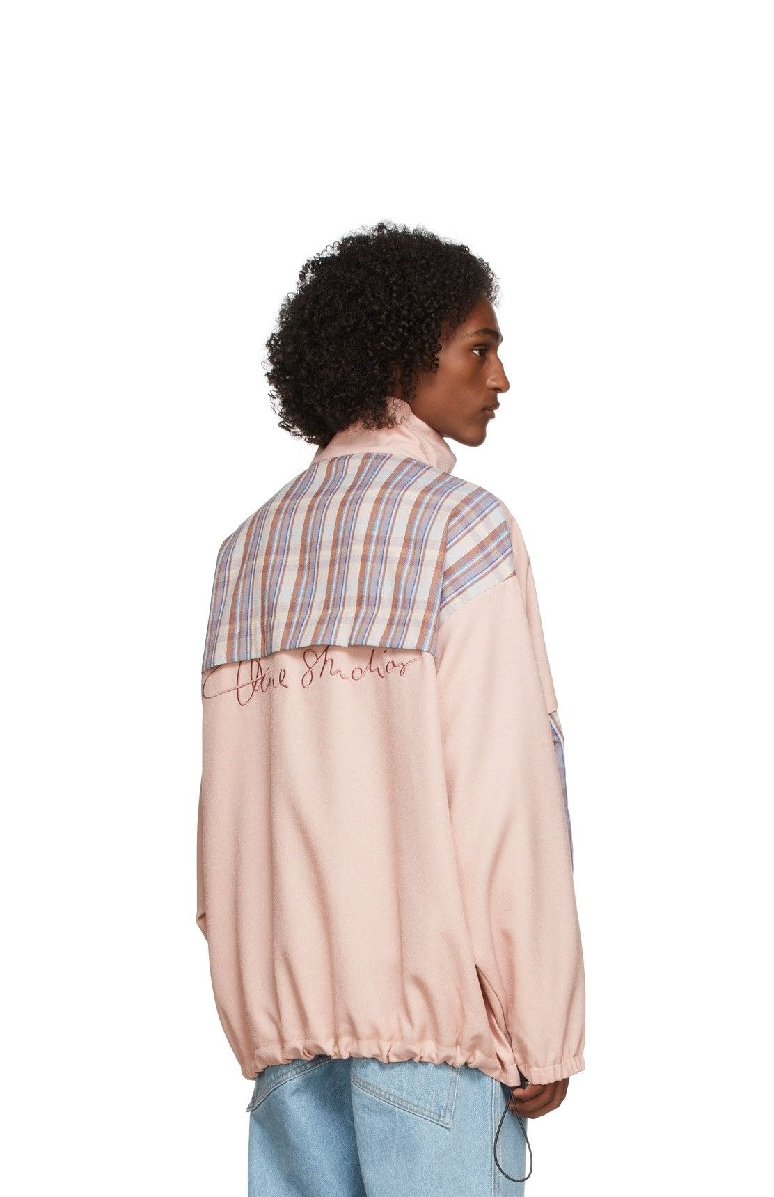 Acne Studios Acne Oversized Olenco Track Jacket - Blossom Pink & Lilac Size US XXL / EU 58 / 5 - 6 Thumbnail
