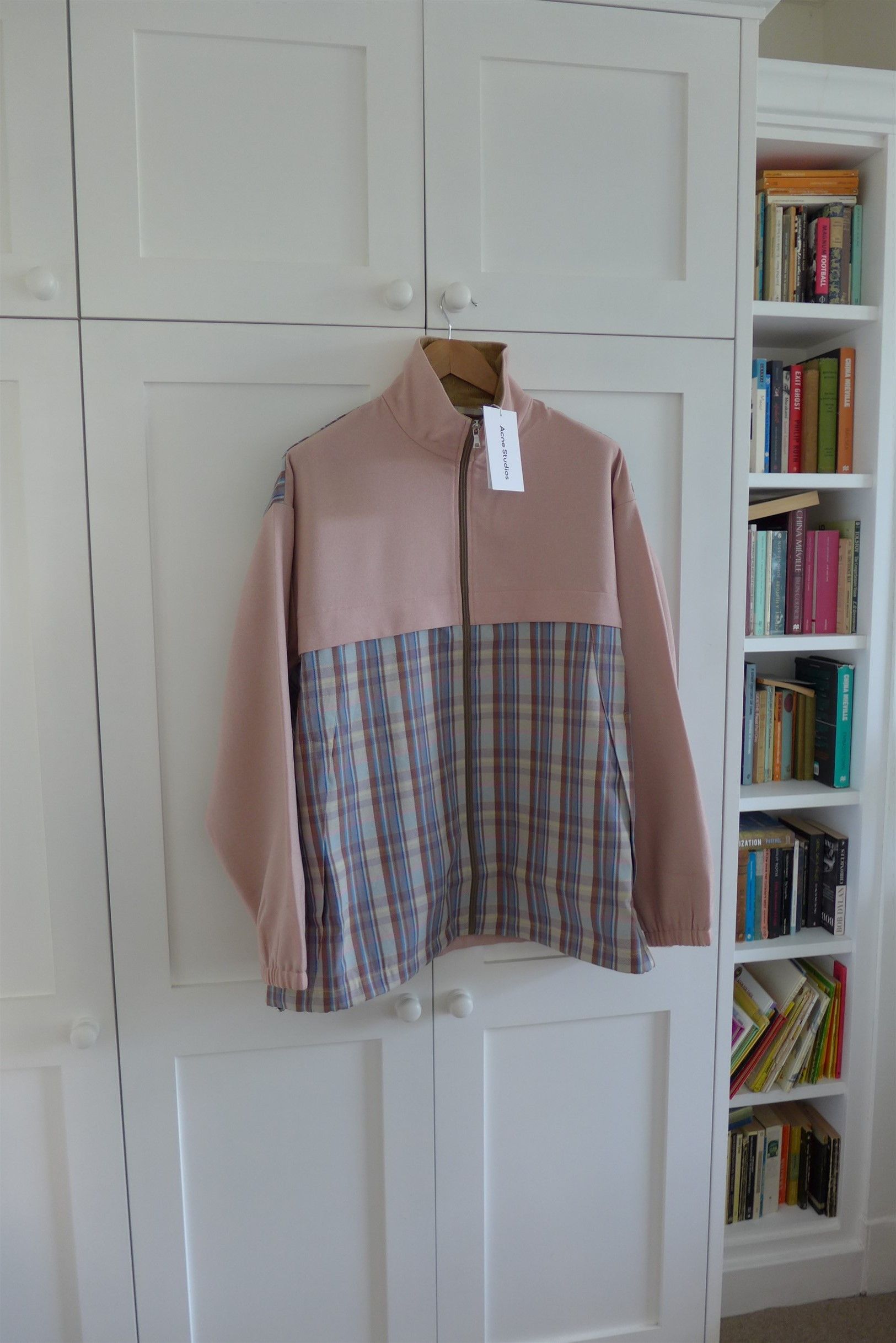 Acne Studios Acne Oversized Olenco Track Jacket - Blossom Pink & Lilac Size US XXL / EU 58 / 5 - 8 Thumbnail