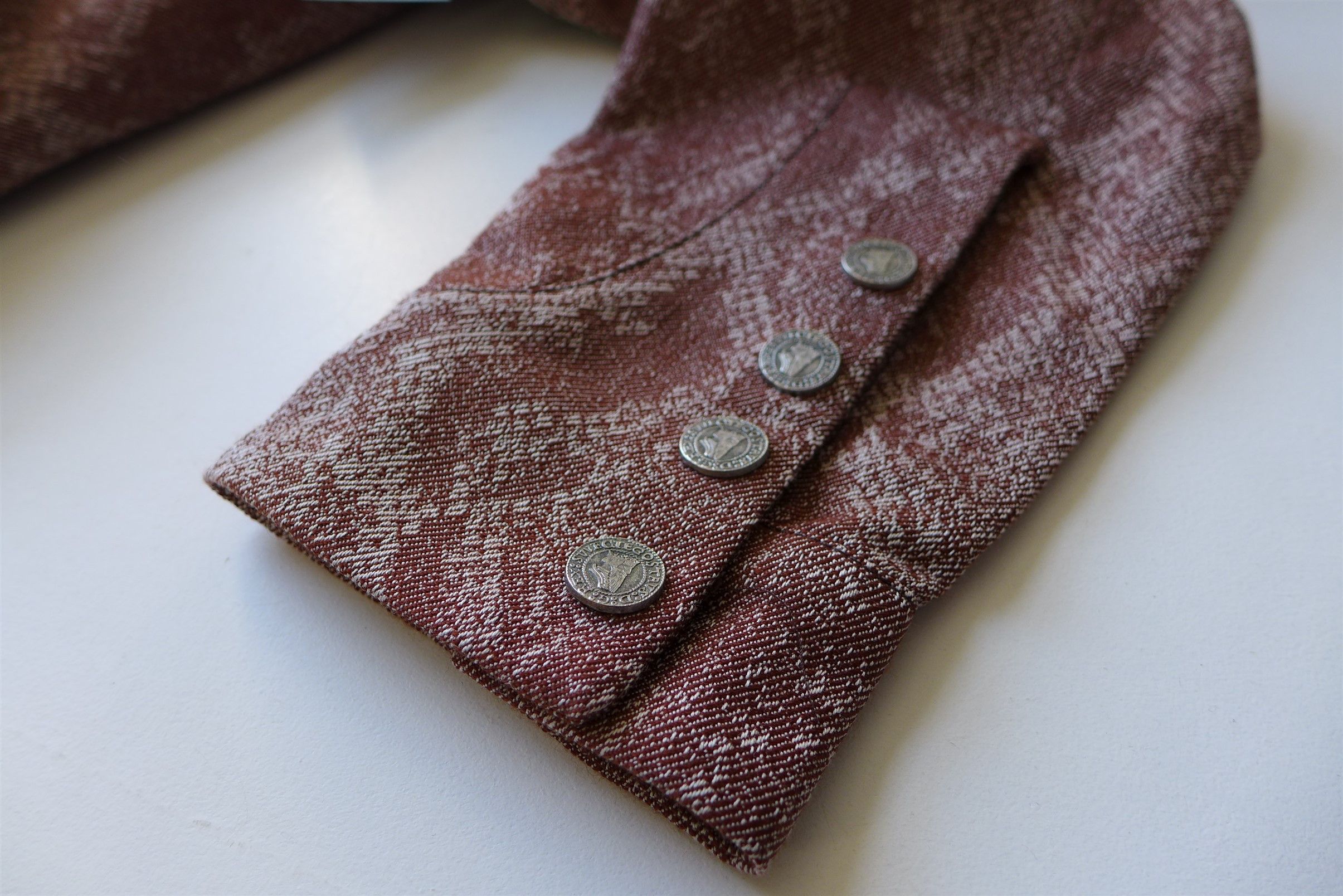 Acne Studios Acne Studios Python Print Shirt - Rust Red Size US M / EU 48-50 / 2 - 11 Thumbnail