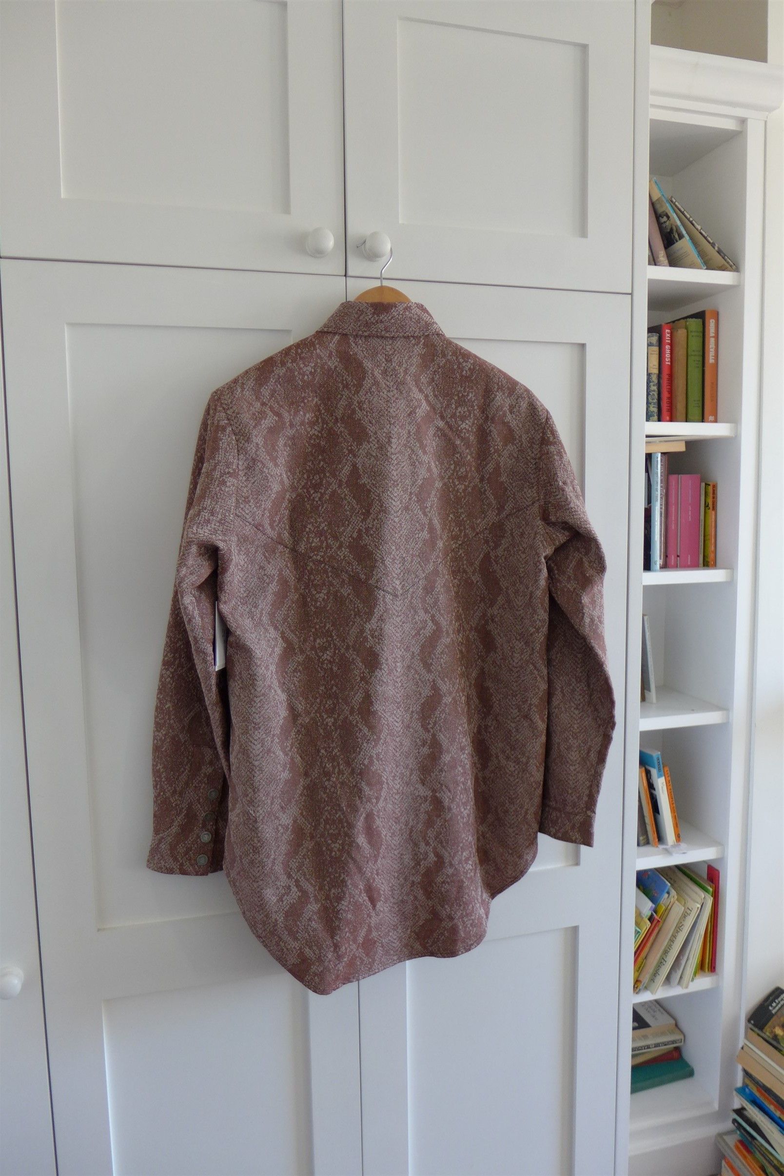 Acne Studios Acne Studios Python Print Shirt - Rust Red Size US M / EU 48-50 / 2 - 8 Thumbnail