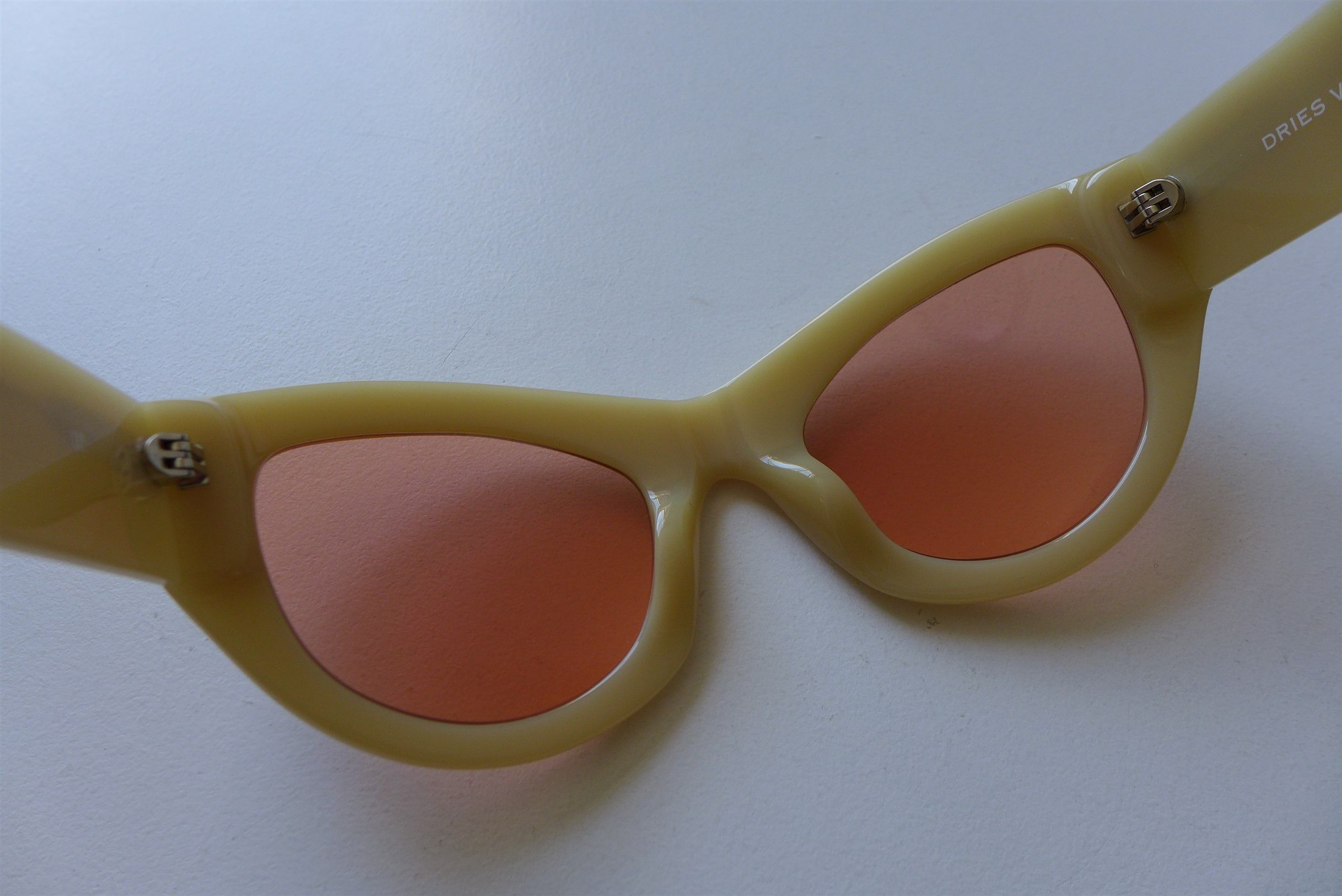 Dries Van Noten Dries Van Noten 209 Sunglasses - Beige Acetate Size ONE SIZE - 9 Thumbnail