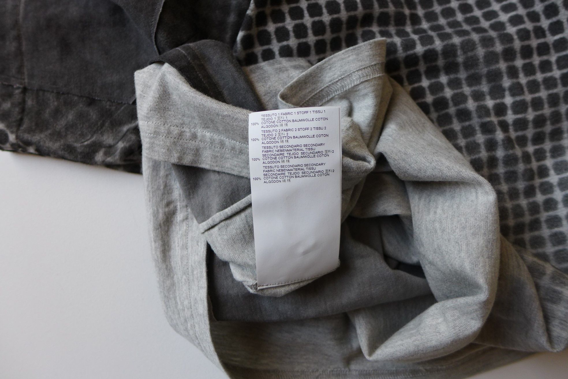 Maison Margiela Margiela FW17 Patchwork Grey T-Shirt Size US M / EU 48-50 / 2 - 15 Thumbnail