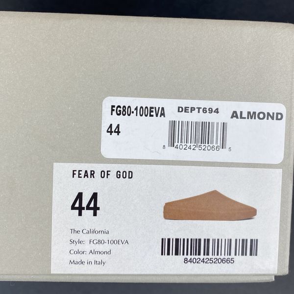 Fear of God Fear of God The California Slip-On 'Almond' | Grailed