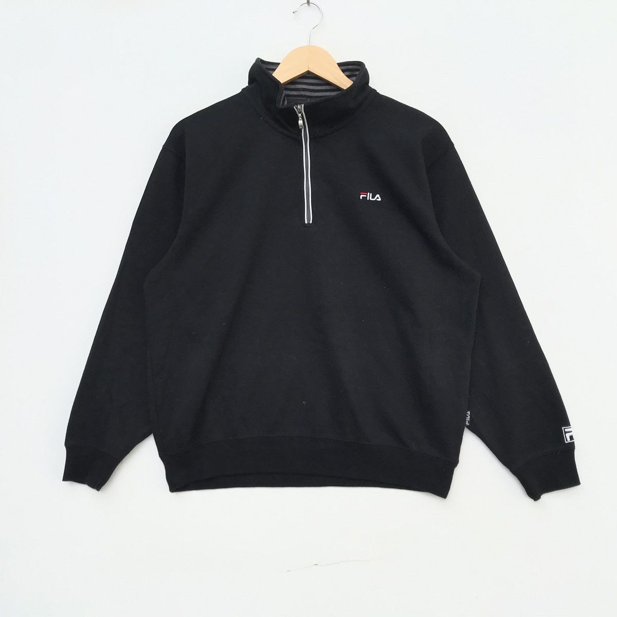 Fila × Vintage Vintage Fila Biela Italia Sweatshirt Fashion Size US L / EU 52-54 / 3 - 1 Thumbnail