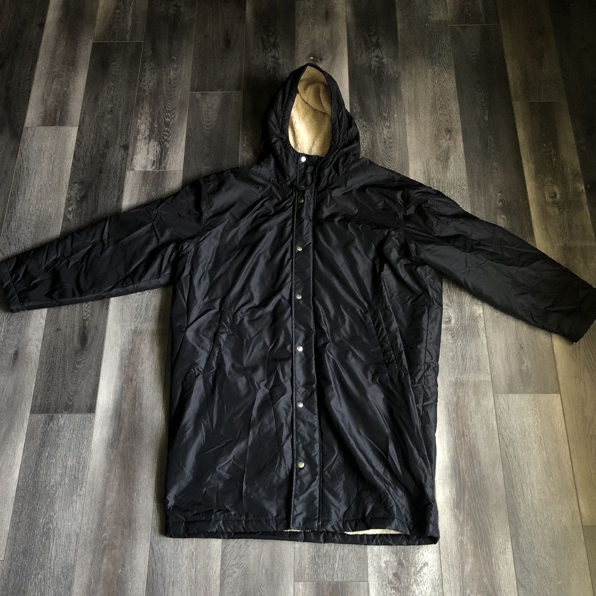 Zara Zara Man Black Button Up Zip Up Lined Trench Coat Jacket Size US L / EU 52-54 / 3 - 1 Thumbnail