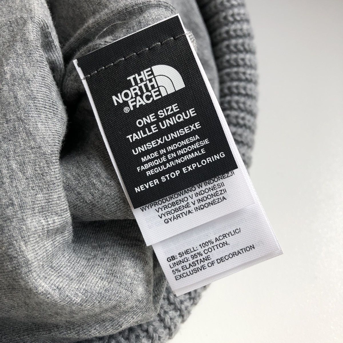 The North Face The North Face BOX LOGO Beanie GREY Size ONE SIZE - 4 Thumbnail
