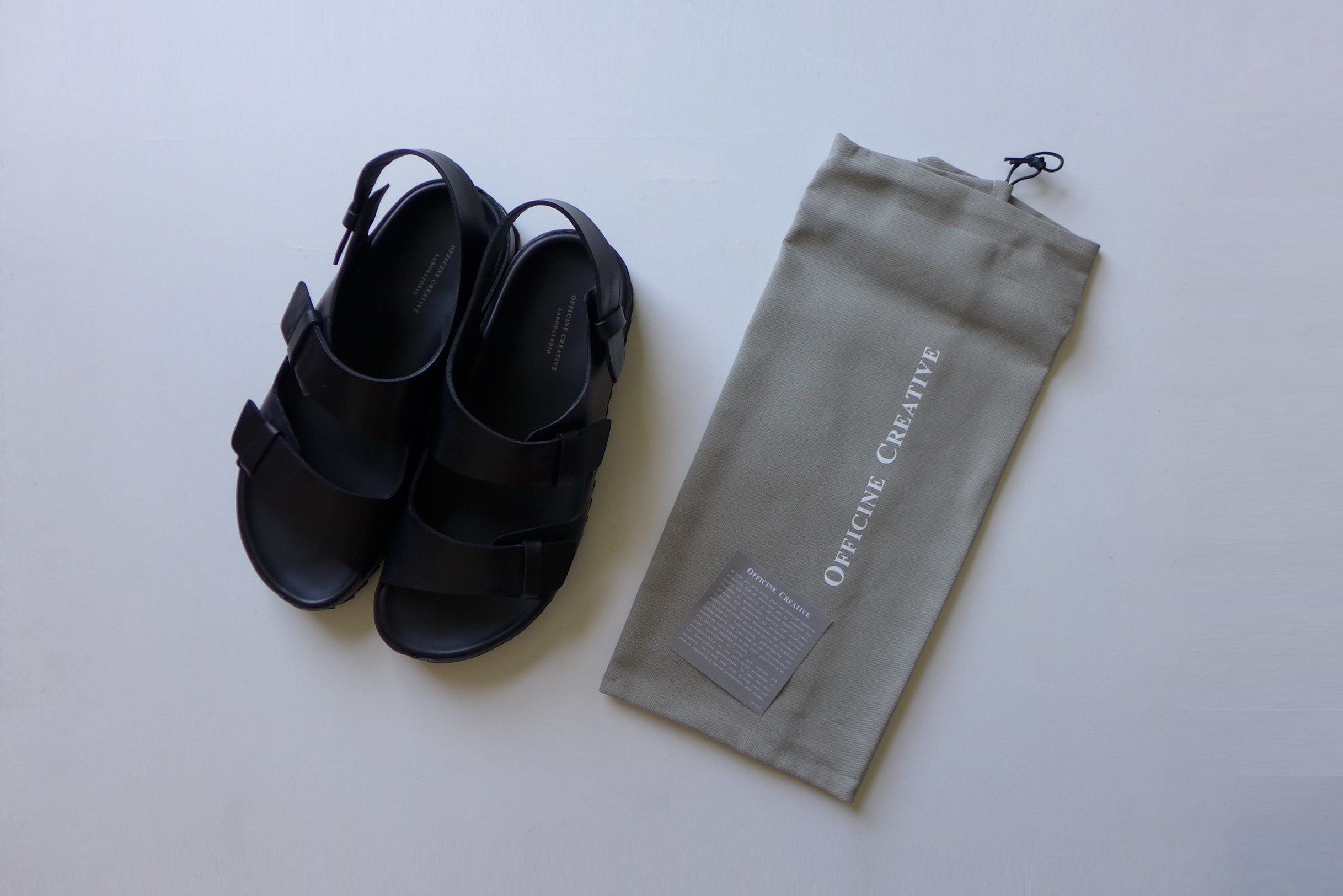 Officine Creative Officine Creative Agora Sandals - Black Calf Leather Size US 8 / EU 41 - 12 Thumbnail