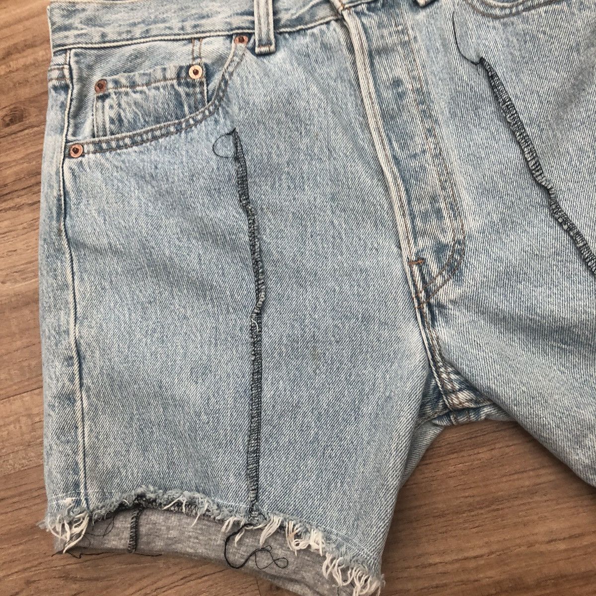 Levi's × Vintage Vintage Levi’s 501 Shorts Jeans Denim 31x14.5 Size 31" - 5 Thumbnail