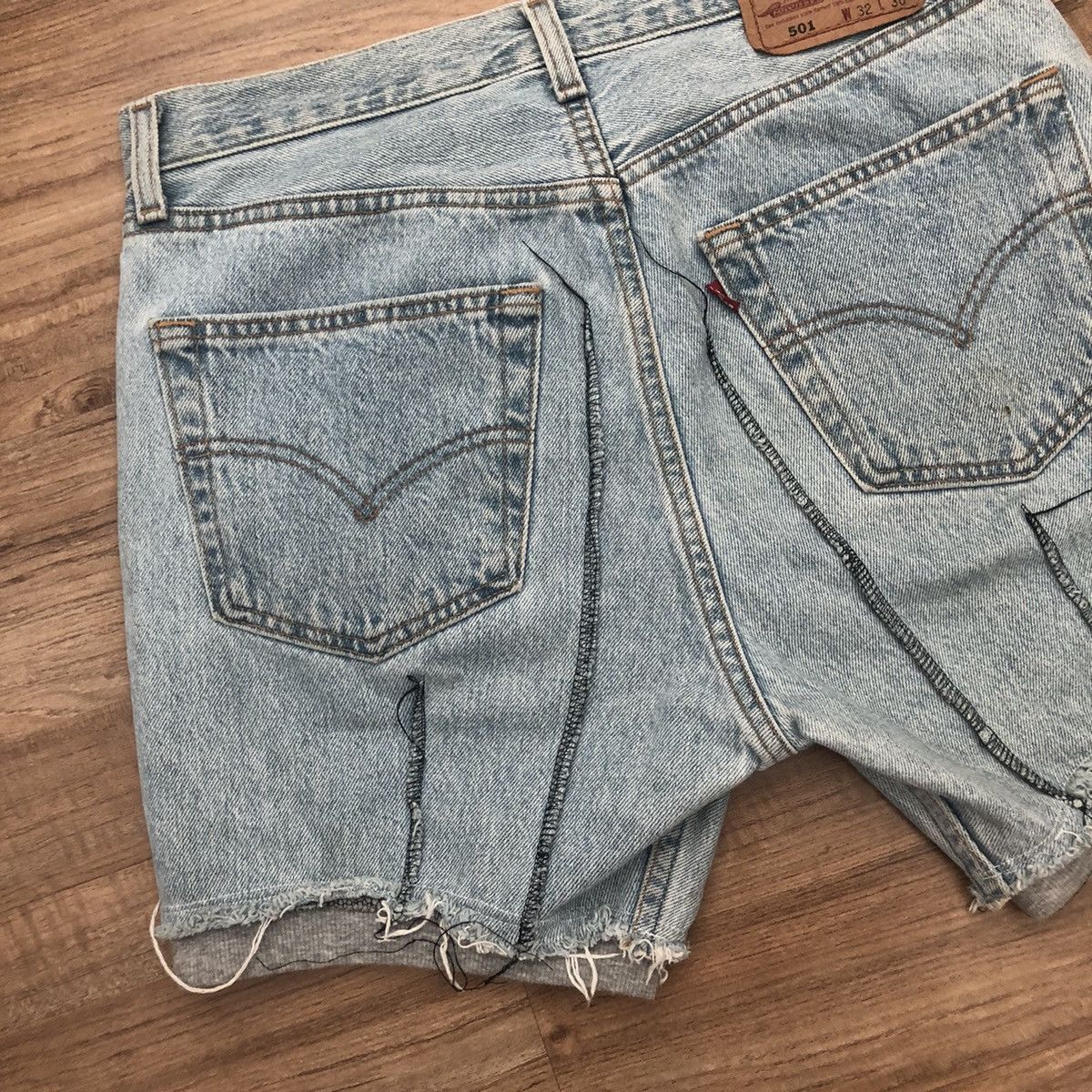 Levi's × Vintage Vintage Levi’s 501 Shorts Jeans Denim 31x14.5 Size 31" - 7 Thumbnail