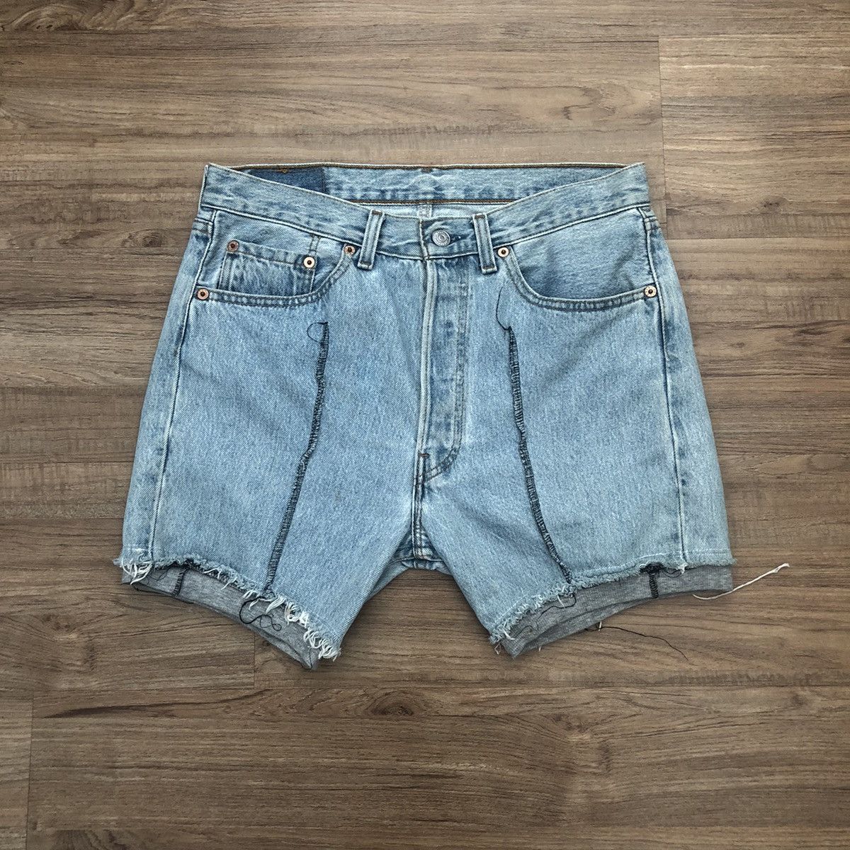 Levi's × Vintage Vintage Levi’s 501 Shorts Jeans Denim 31x14.5 Size 31" - 2 Thumbnail