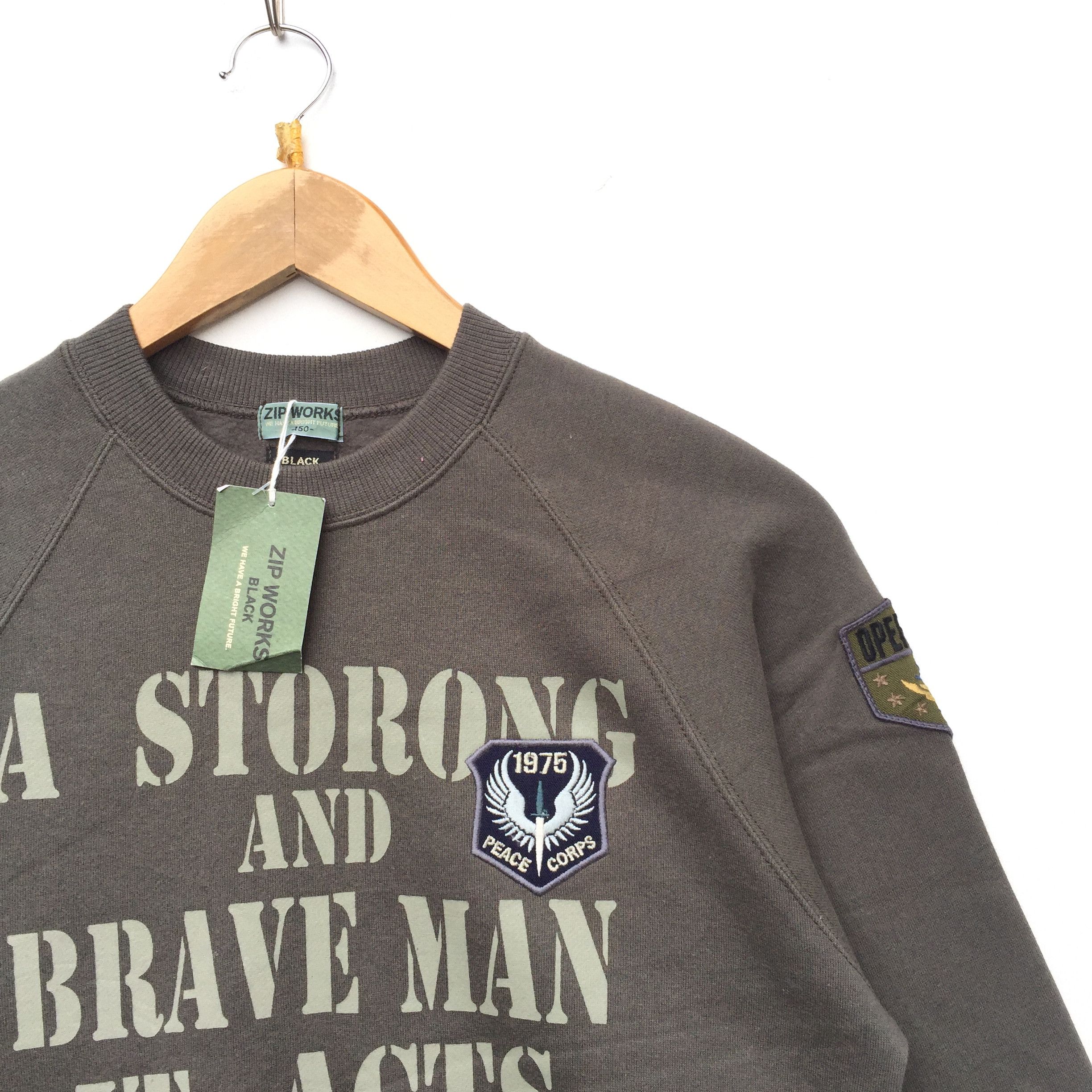Japanese Brand × Vintage Vintage Zip work Logo spell out sweatshirt Size US S / EU 44-46 / 1 - 2 Thumbnail