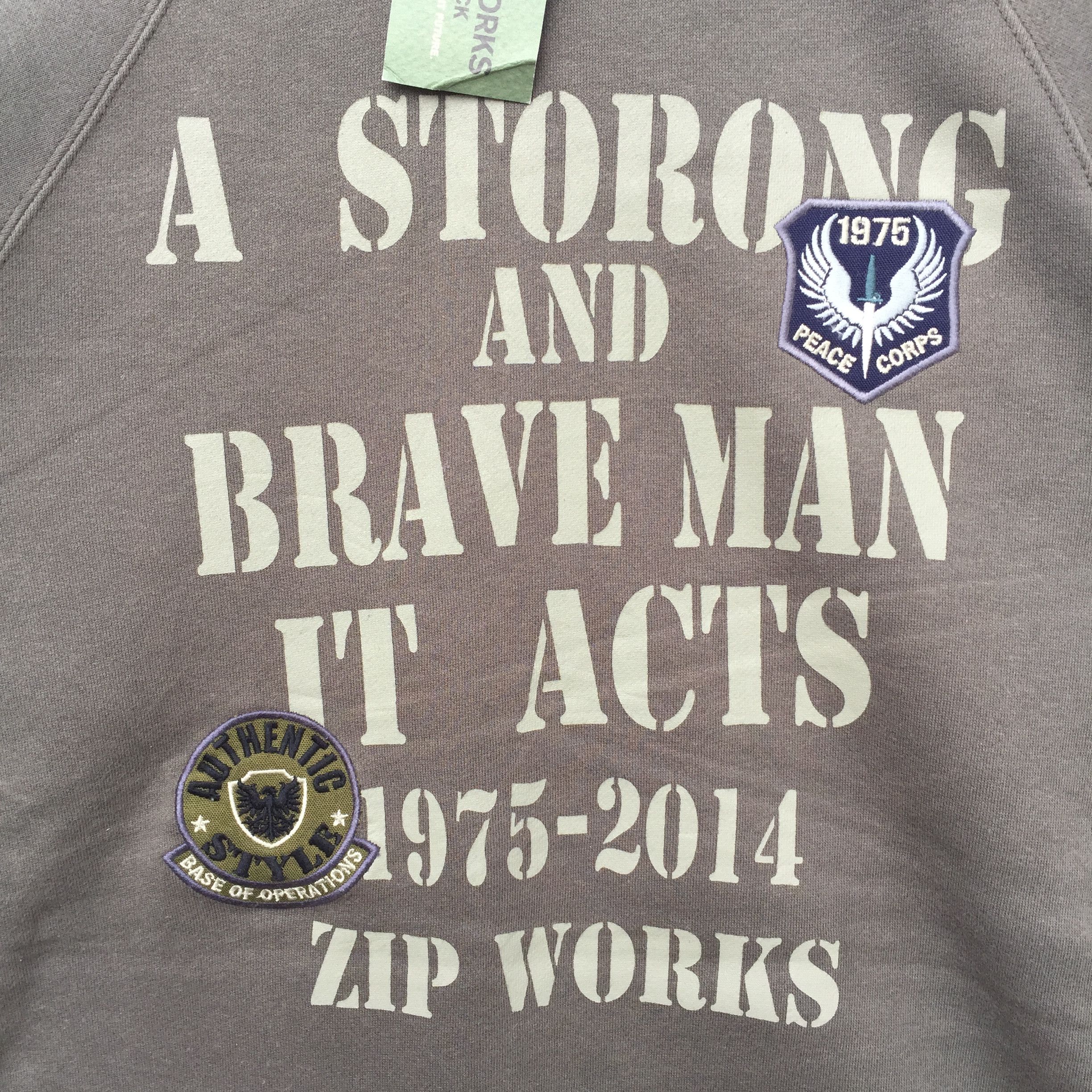 Japanese Brand × Vintage Vintage Zip work Logo spell out sweatshirt Size US S / EU 44-46 / 1 - 4 Thumbnail