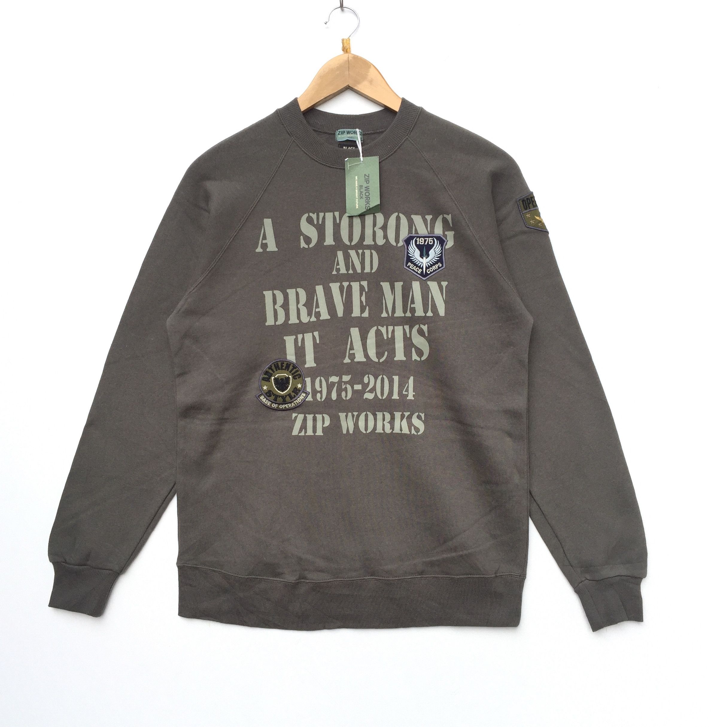 Japanese Brand × Vintage Vintage Zip work Logo spell out sweatshirt Size US S / EU 44-46 / 1 - 1 Thumbnail