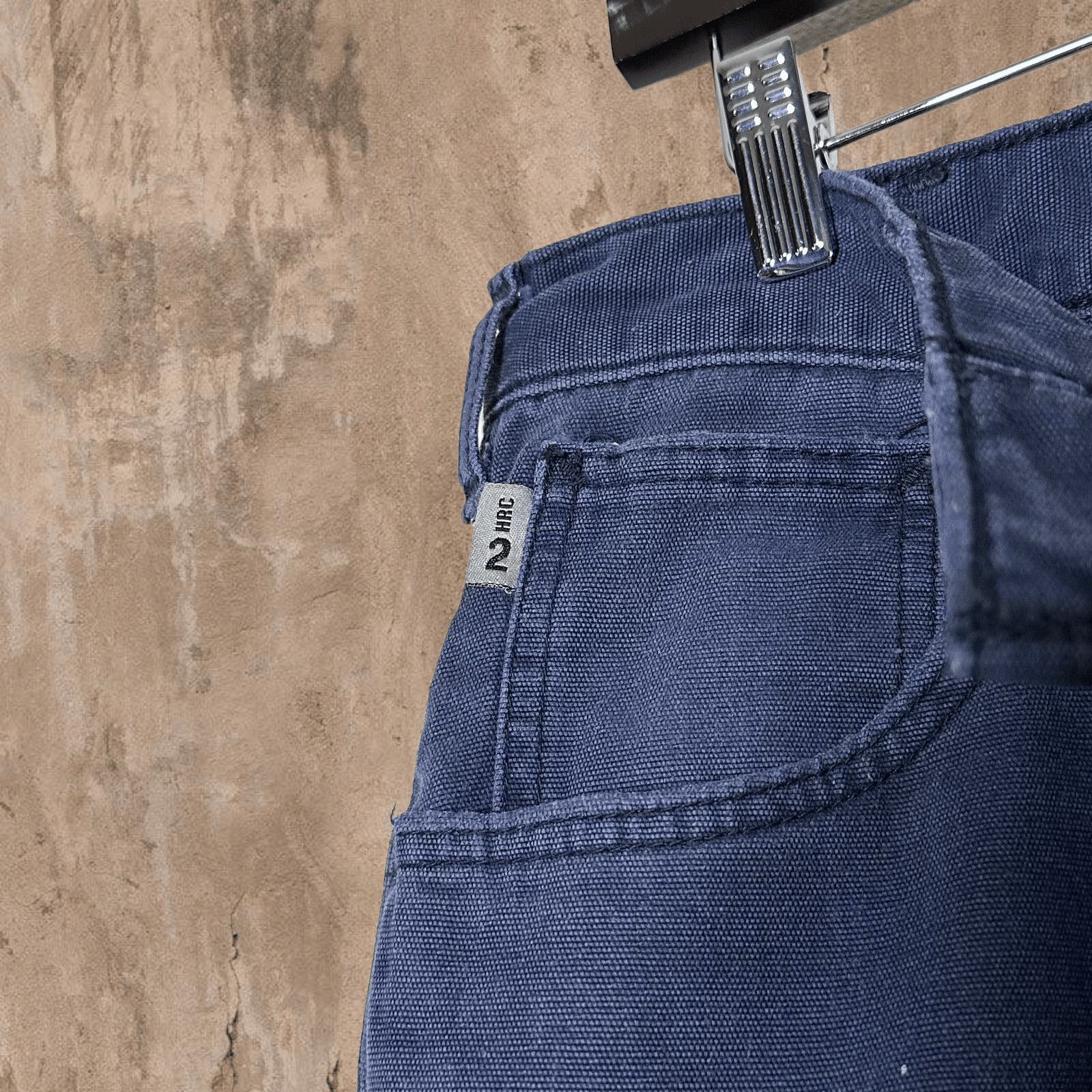 Carhartt × Carhartt Wip × Vintage Navy Blue Thrashed Carhartt Carpenter Pants Fire Resistant Size US 34 / EU 50 - 6 Thumbnail