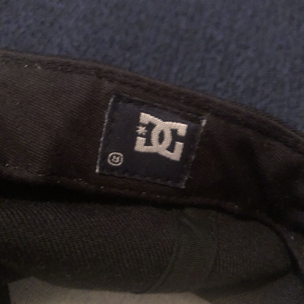 DC Vintage 2000s Y2K DC Shoe Co Sample Check Fitted Hat 7 1/2 Size ONE SIZE - 6 Thumbnail