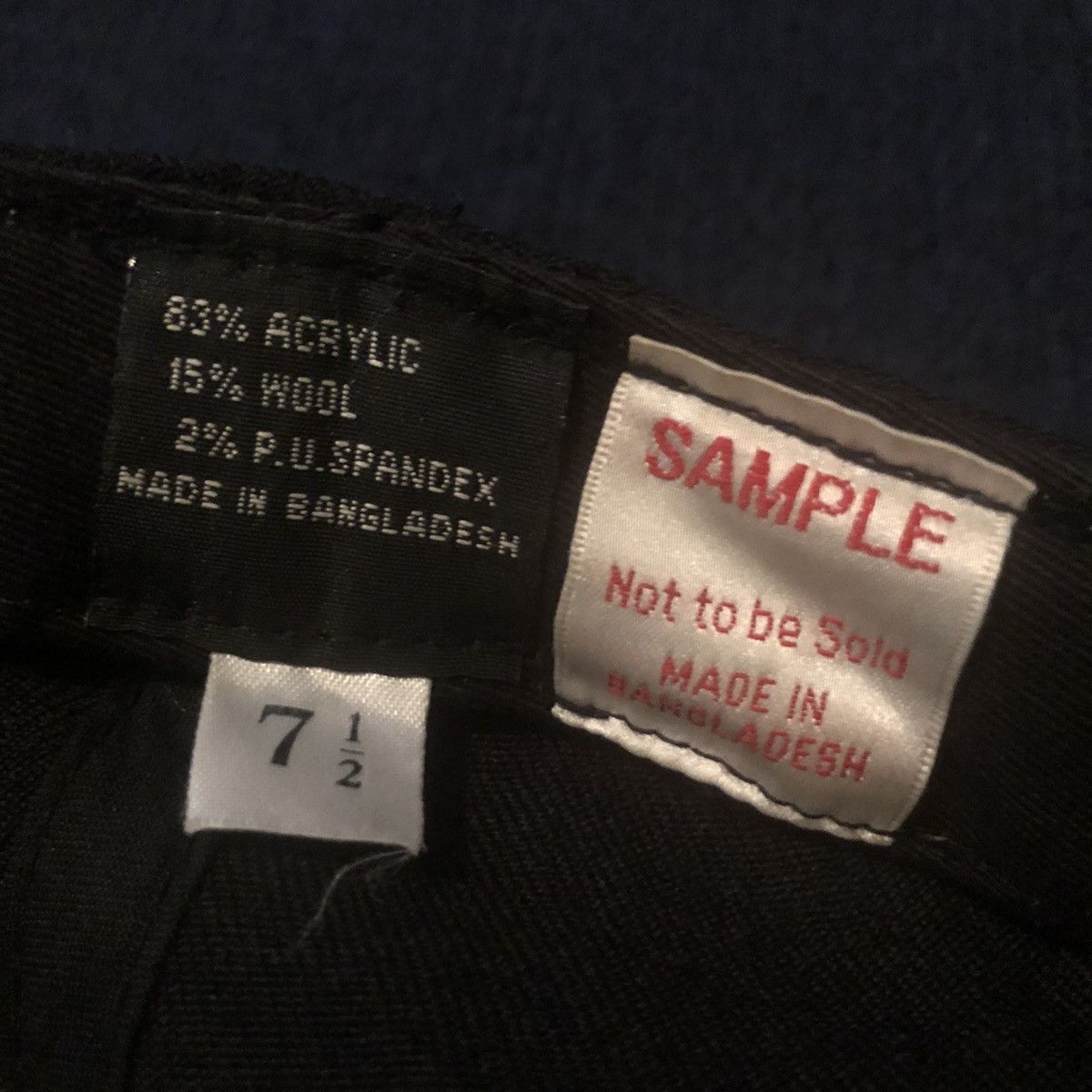 DC Vintage 2000s Y2K DC Shoe Co Sample Check Fitted Hat 7 1/2 Size ONE SIZE - 5 Thumbnail
